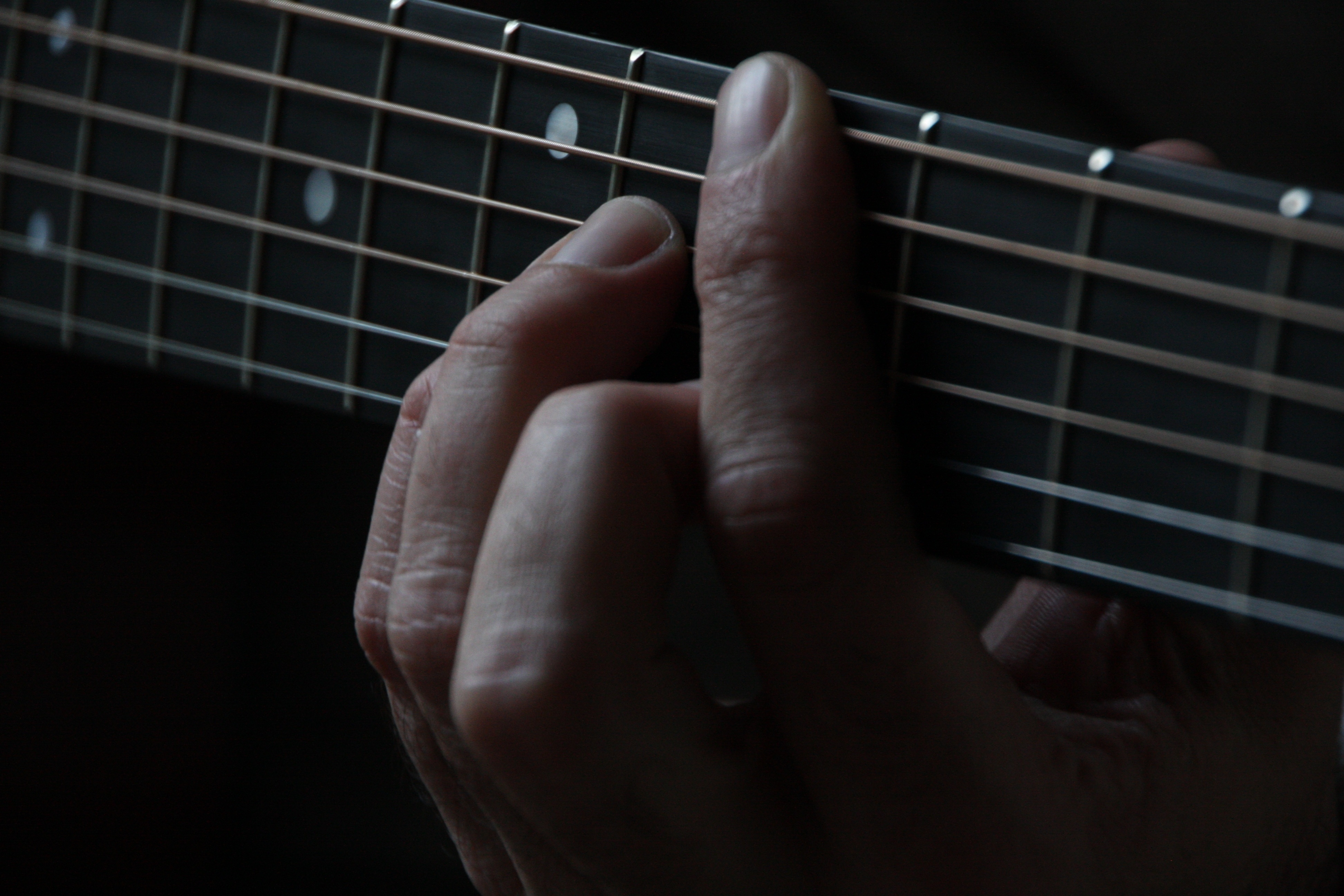 Photo free guitar, fingers, macro