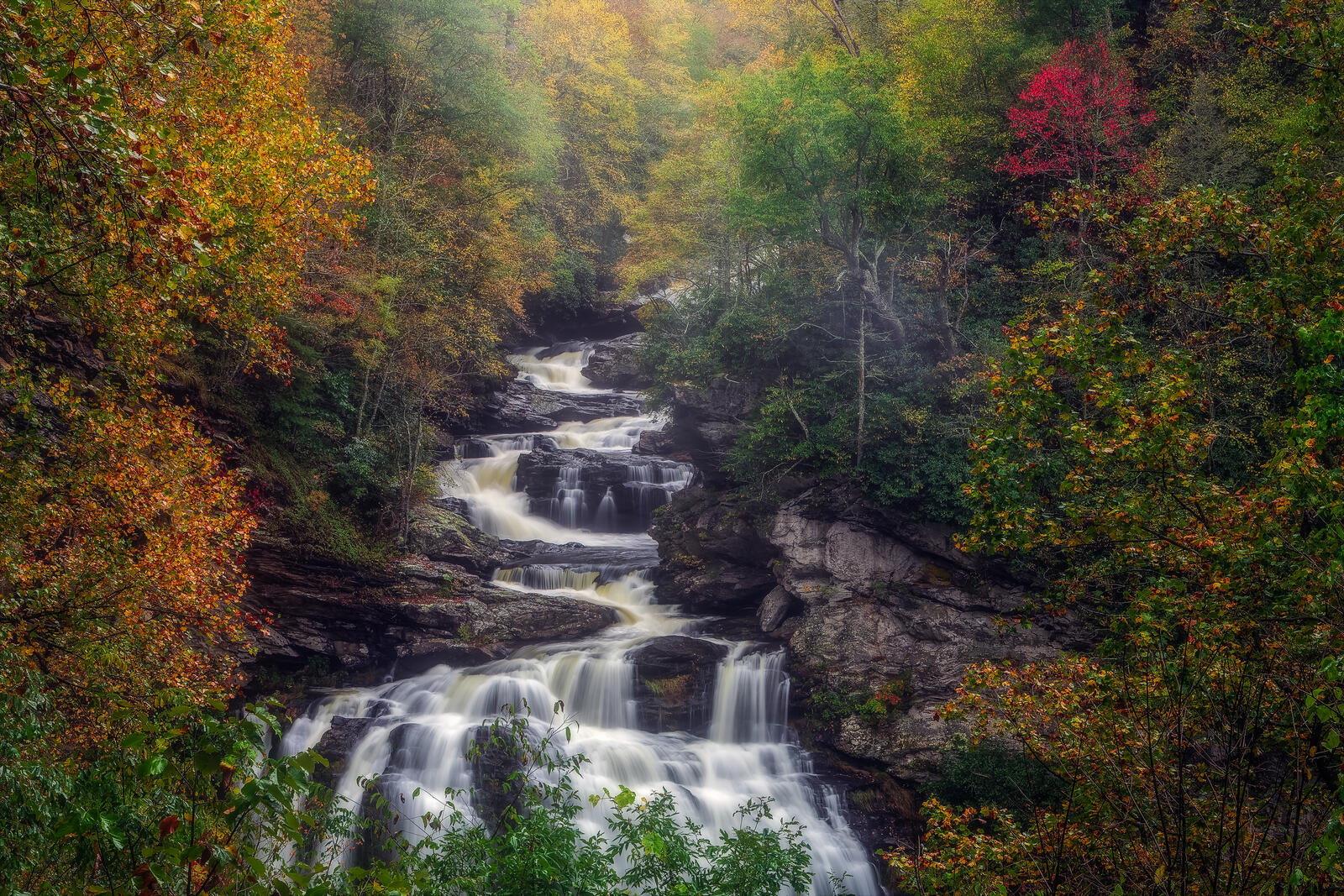 Wallpapers waterfall Kalasa Collasible gorge North Carolina on the desktop