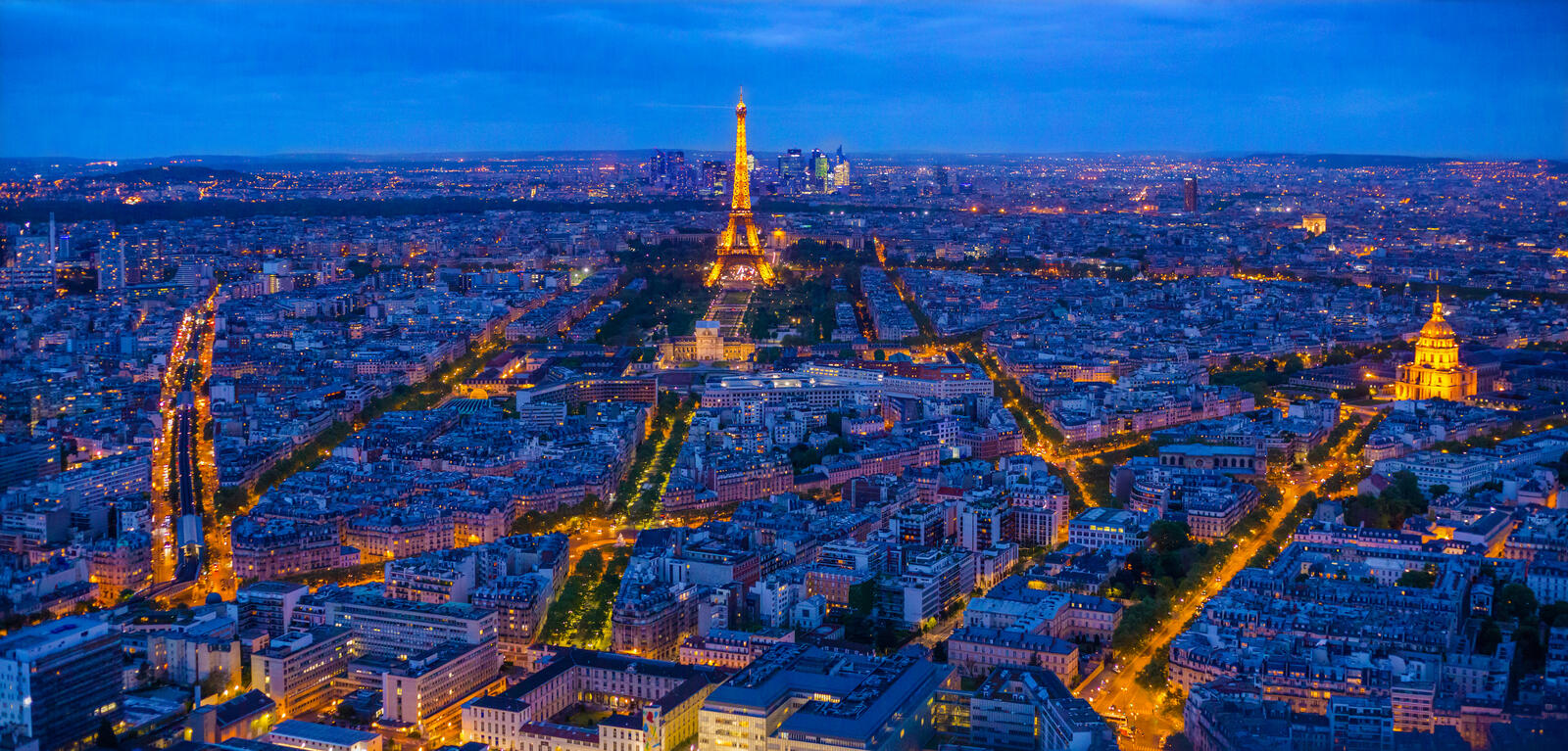 Wallpapers city France illuminations on the desktop