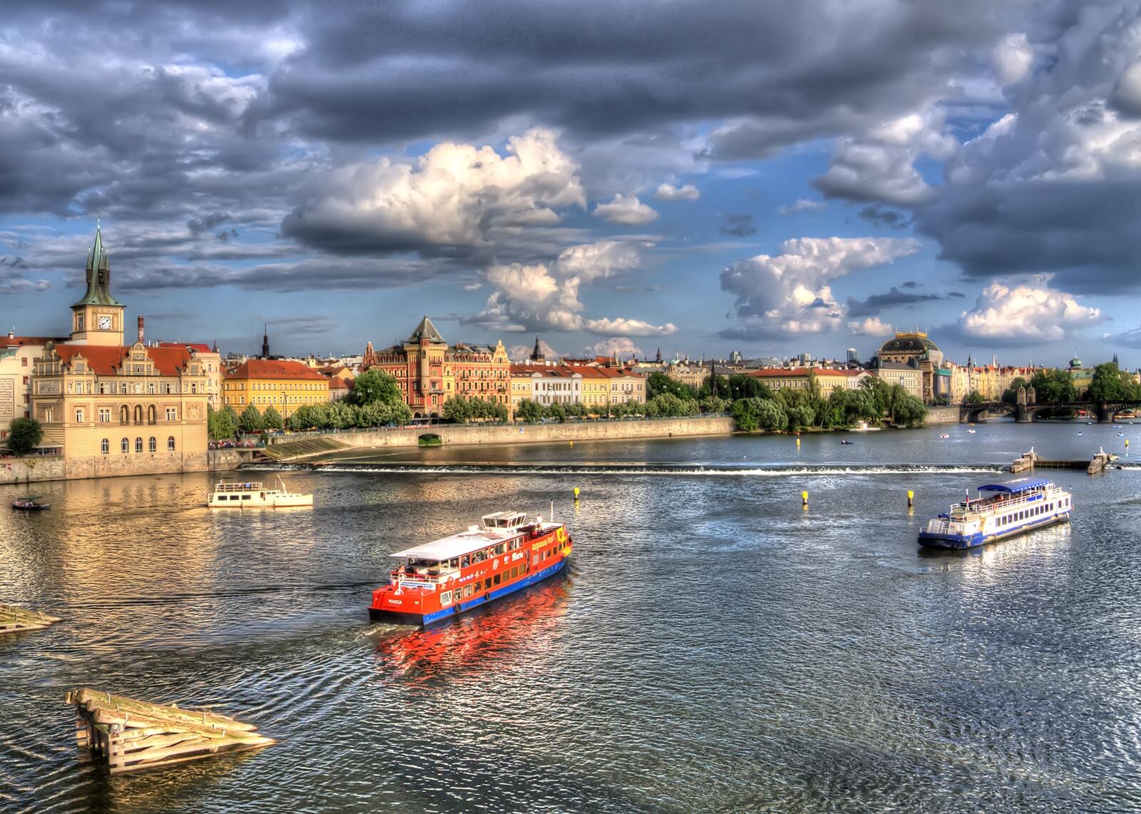 Бесплатное фото Корабли в Праге