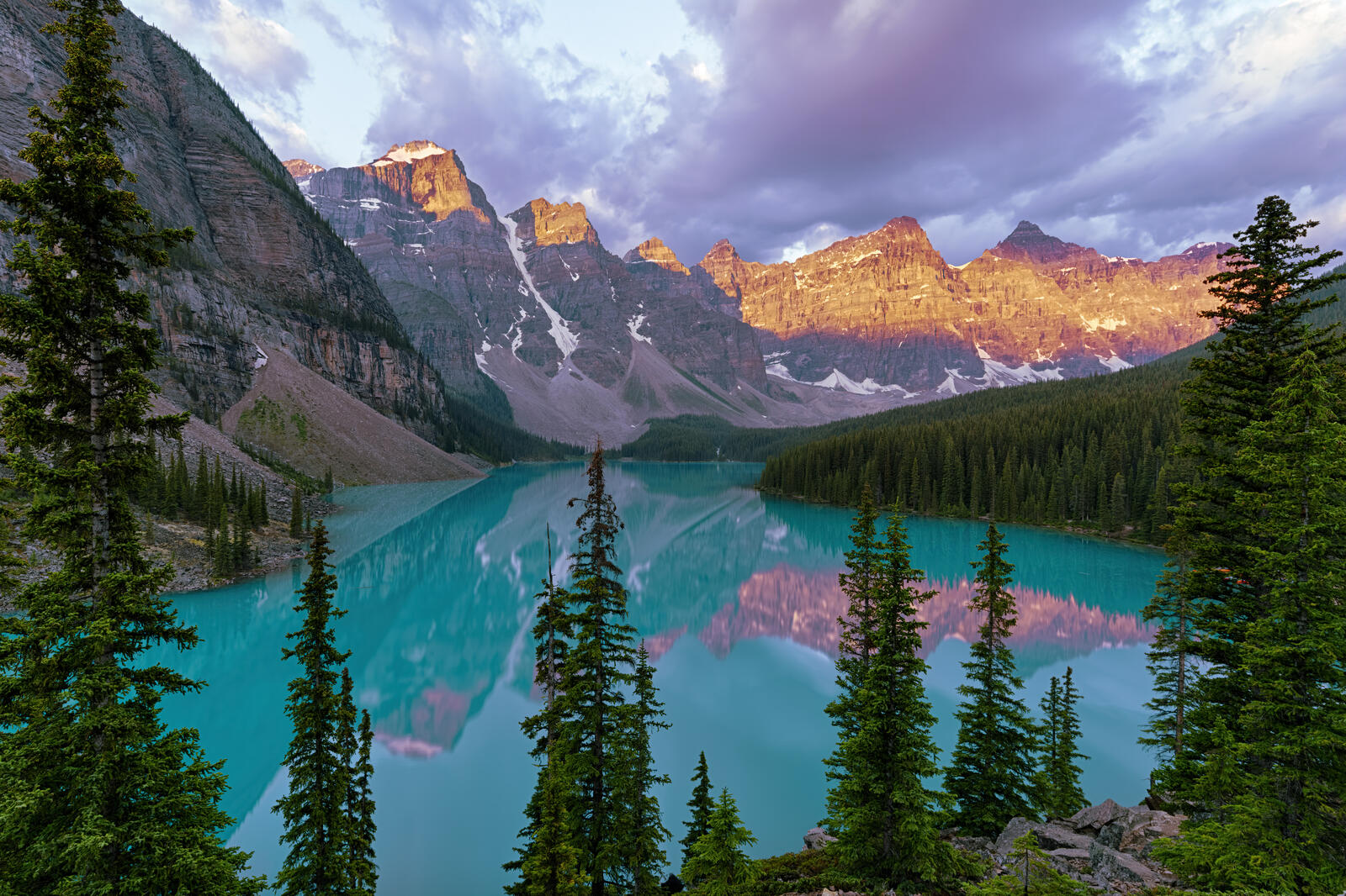 Wallpapers mountains Canada Canada Lake moraine on the desktop