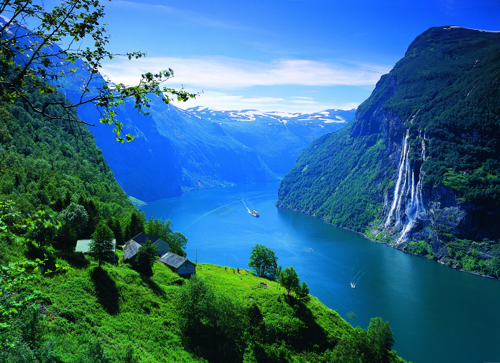 Wallpapers Geiranger fjord Norway mountains on the desktop