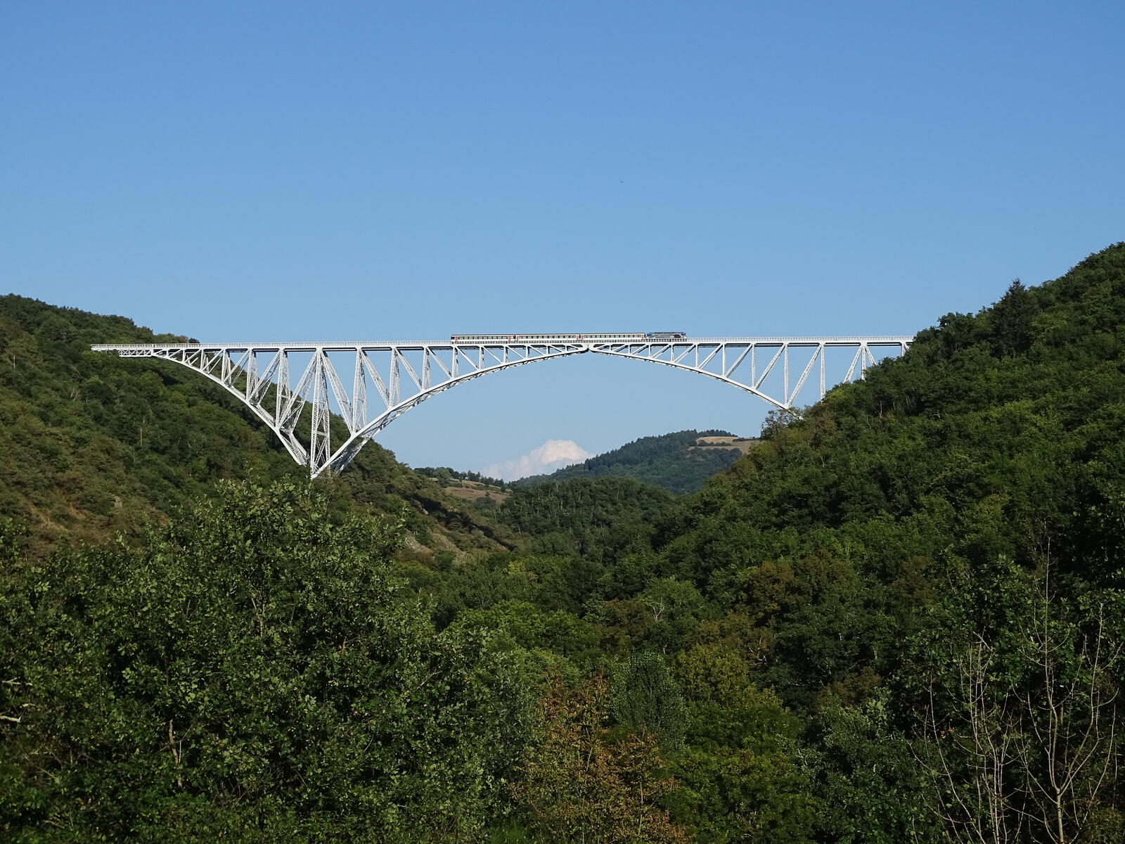 Обои поезд мост Виадук Виур на рабочий стол