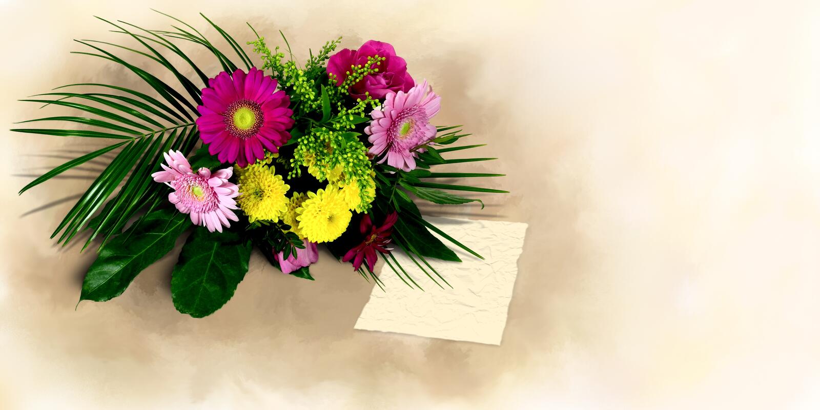 Обои цветы Красивый букет цветочный на рабочий стол
