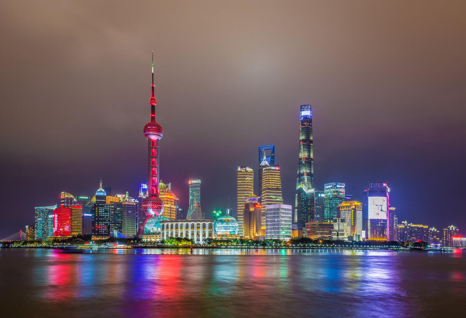Обои город Китай ночные города на рабочий стол