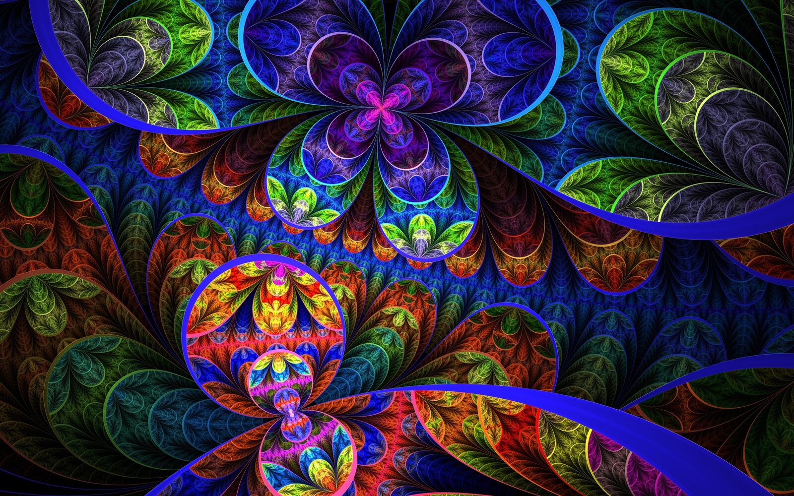 Wallpapers abstracto art fractals on the desktop