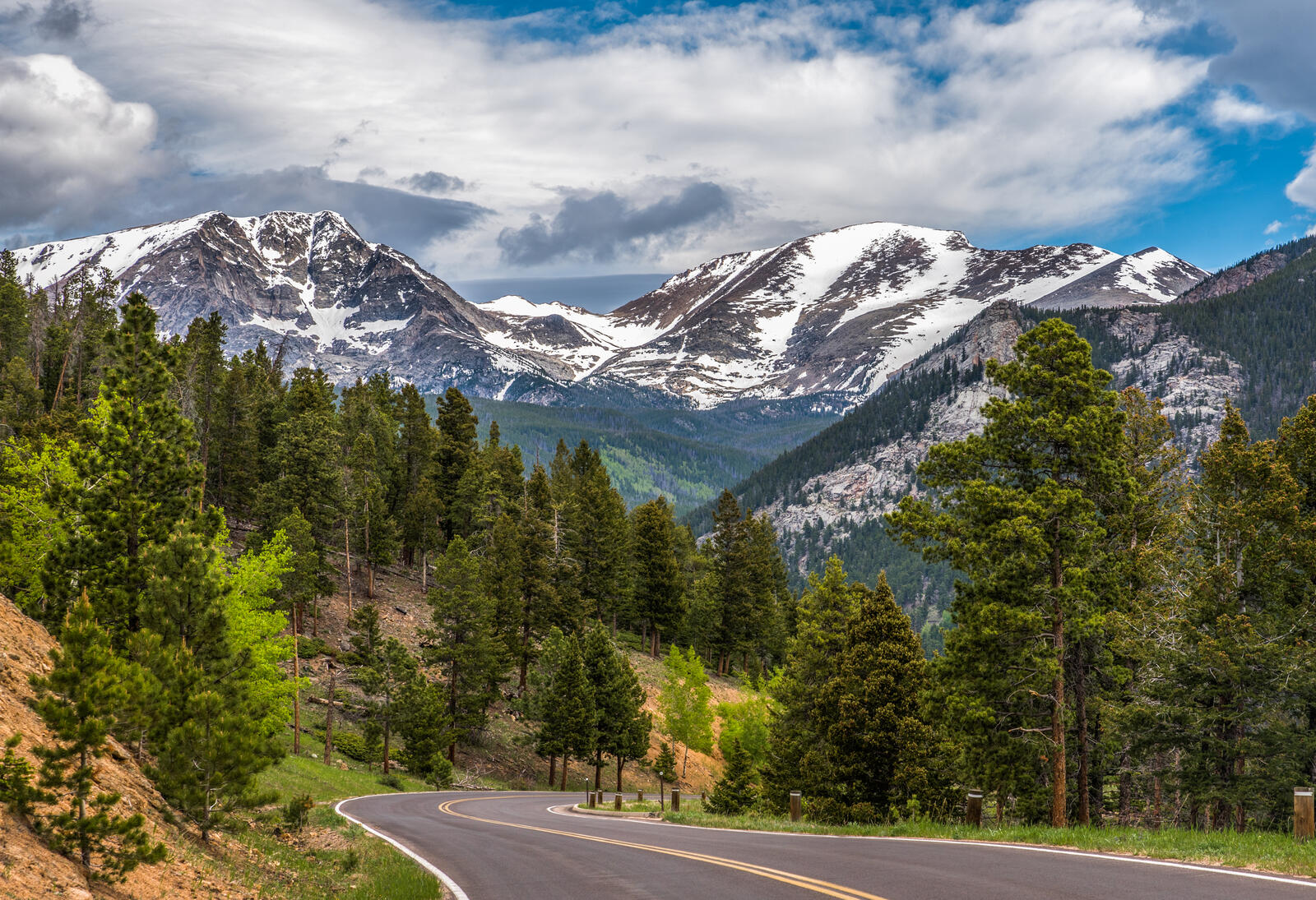 Бесплатное фото Загородная дорога в Колорадо