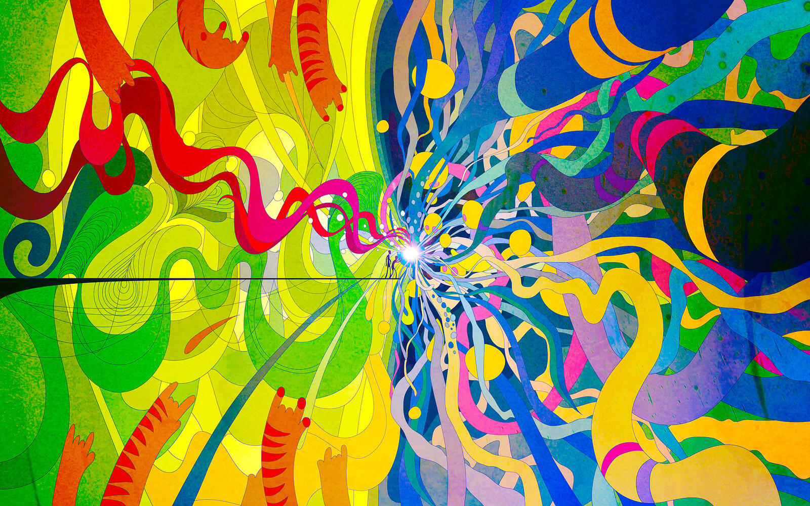 Wallpapers krasochnye abstract psychedelic on the desktop