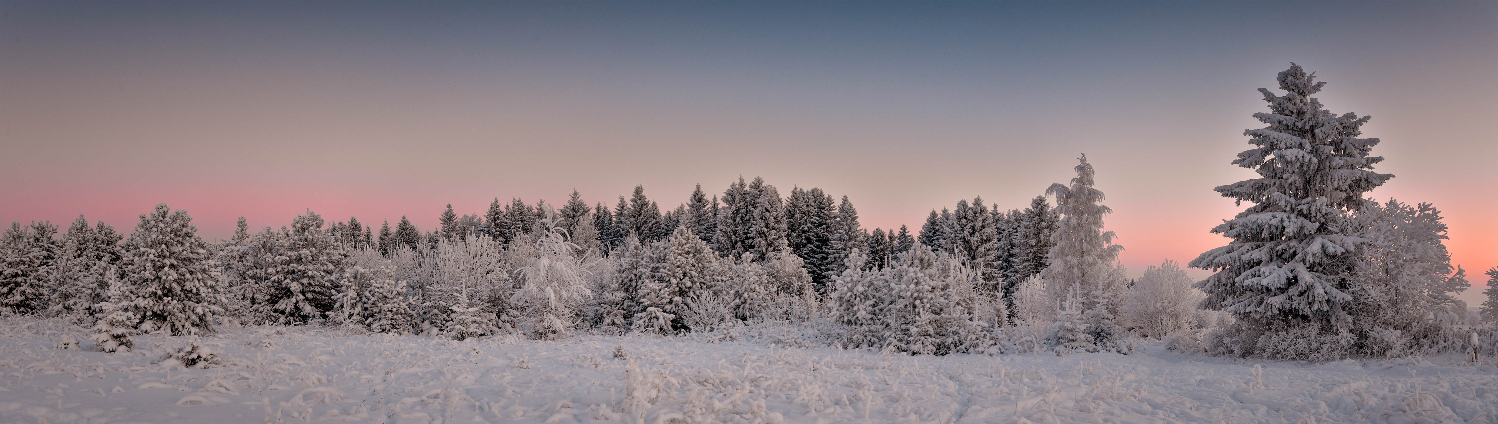 Wallpapers panorama nature winter on the desktop