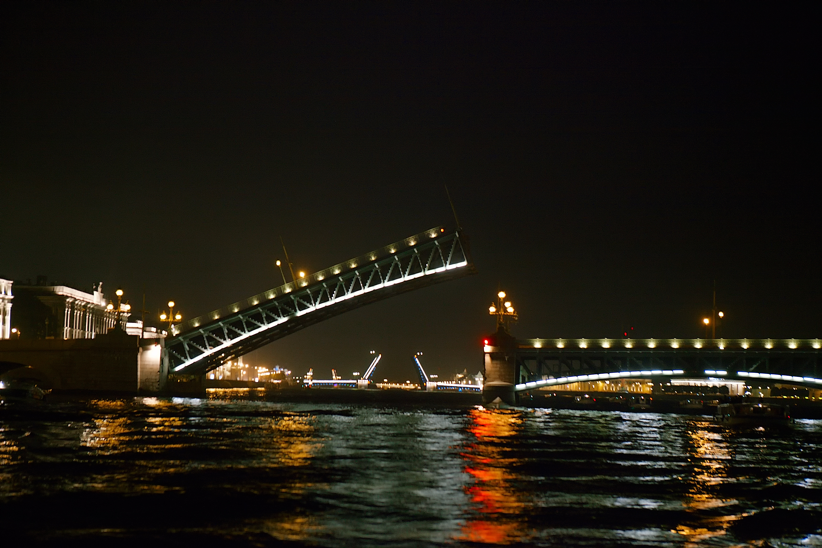 санкт петербург мосты ночью