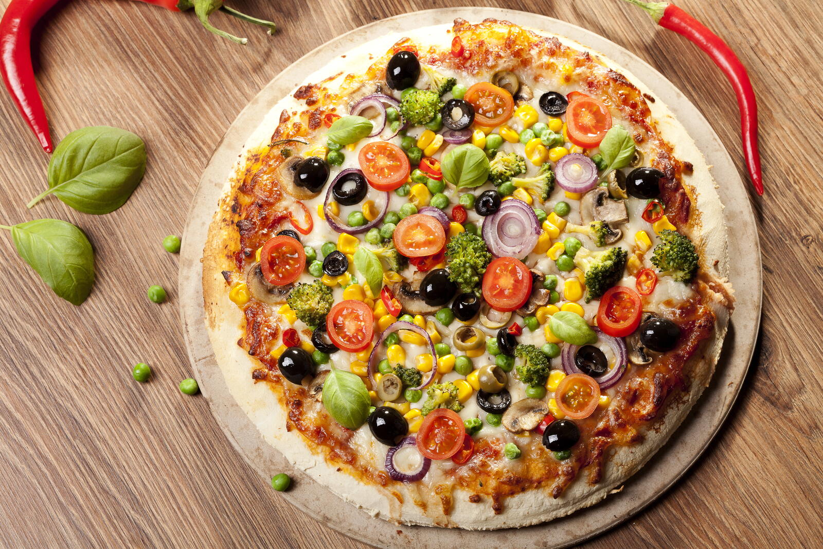 Free photo Picturesque pizza