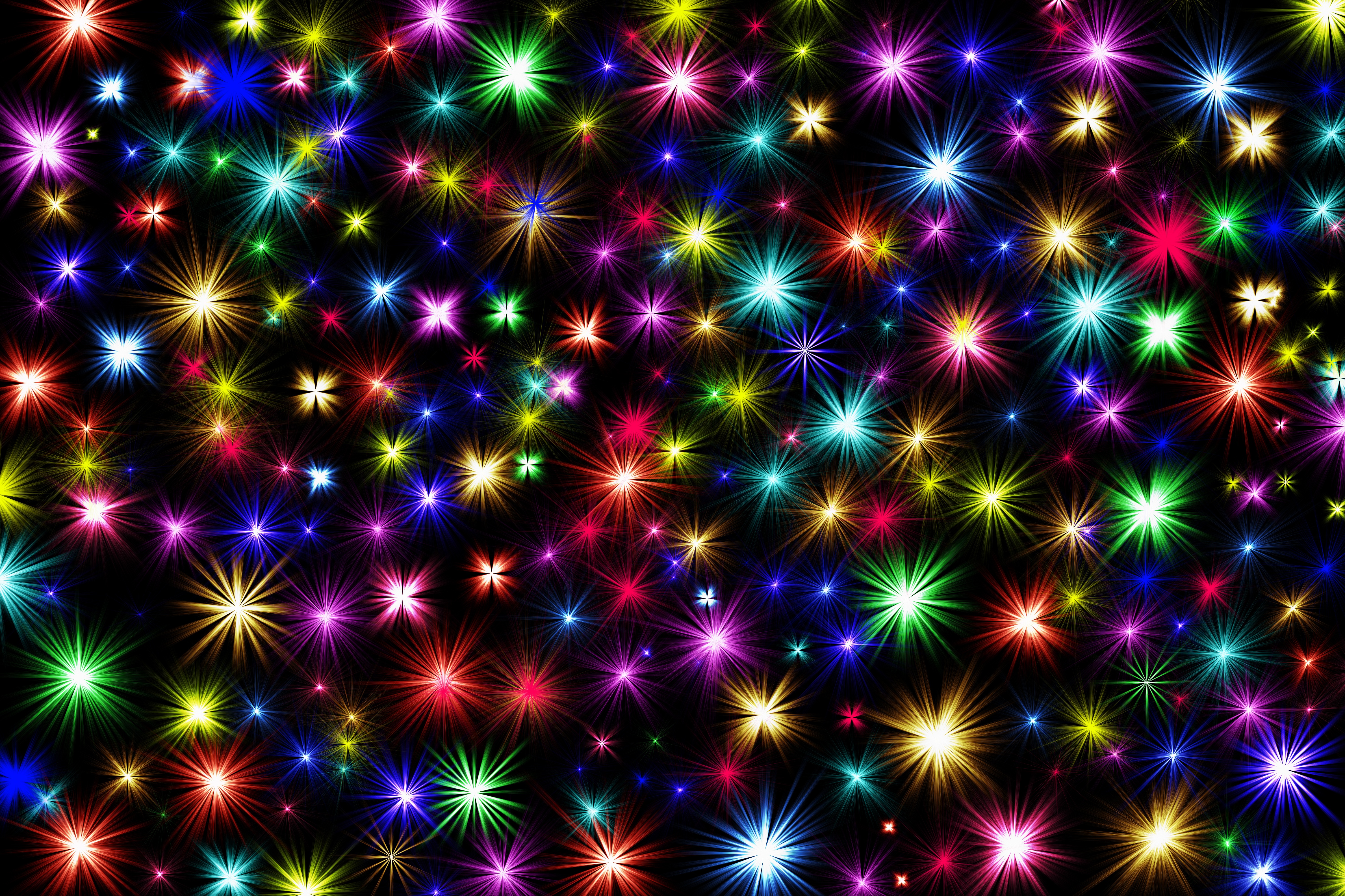 Новый год эффекты. Разноцветные блестки. Радужные звезды. Фон цветной праздничный. Фон звезды.