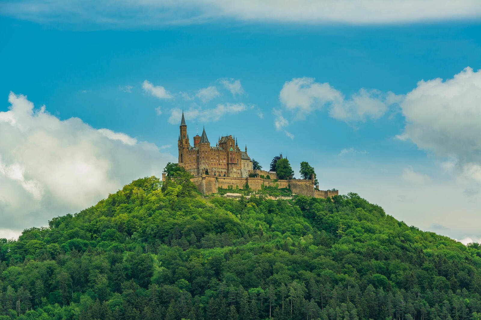 Wallpapers Burg Hohenzollern an old castle Baden-wurttemberg on the desktop