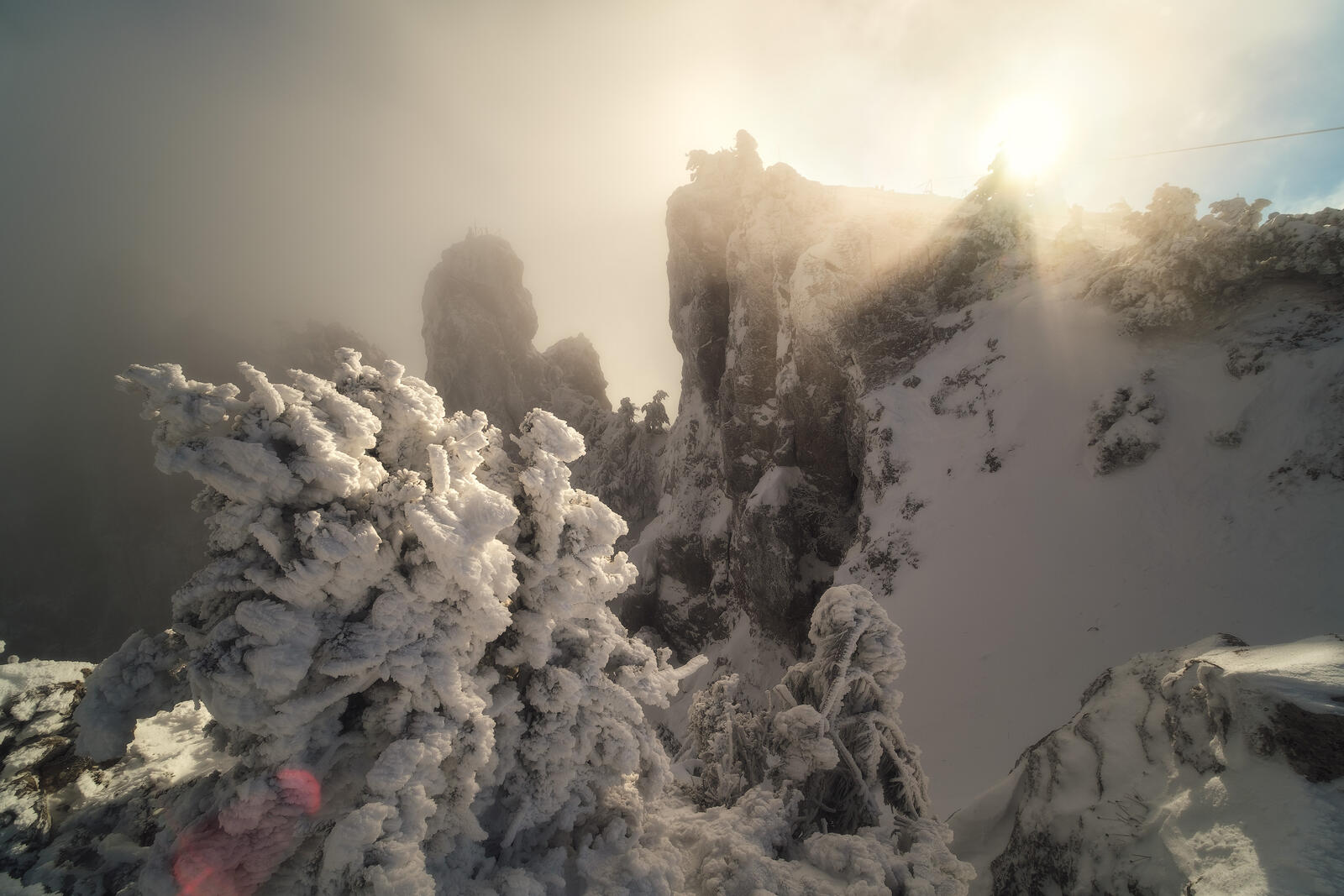 Бесплатное фото Снежные вершины Ай-Петри