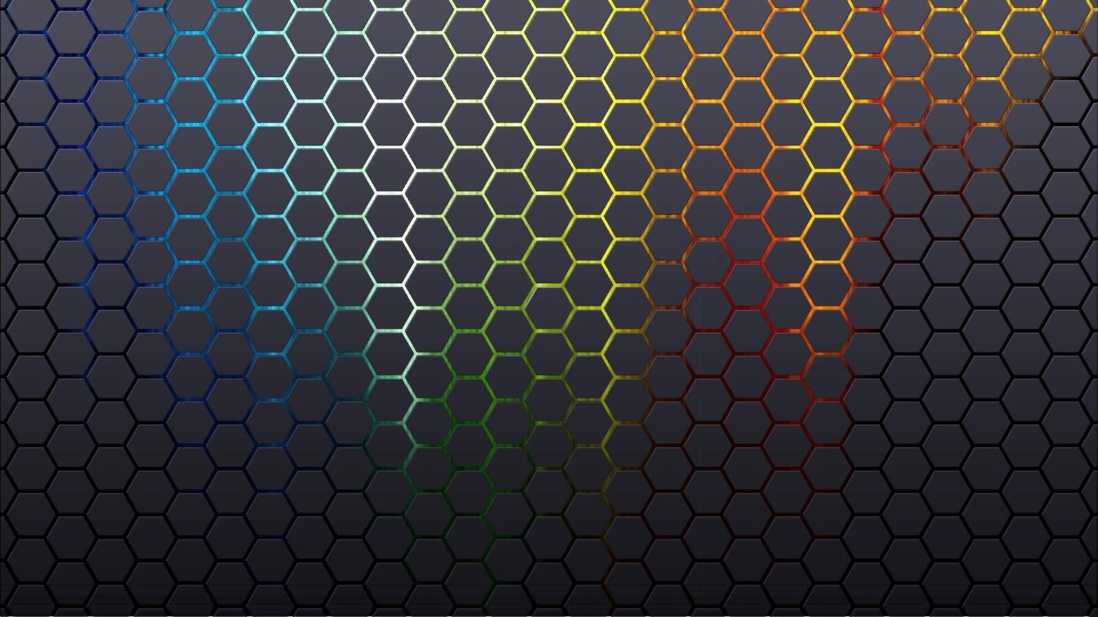 Wallpapers abstracto backgrounds hexagons on the desktop
