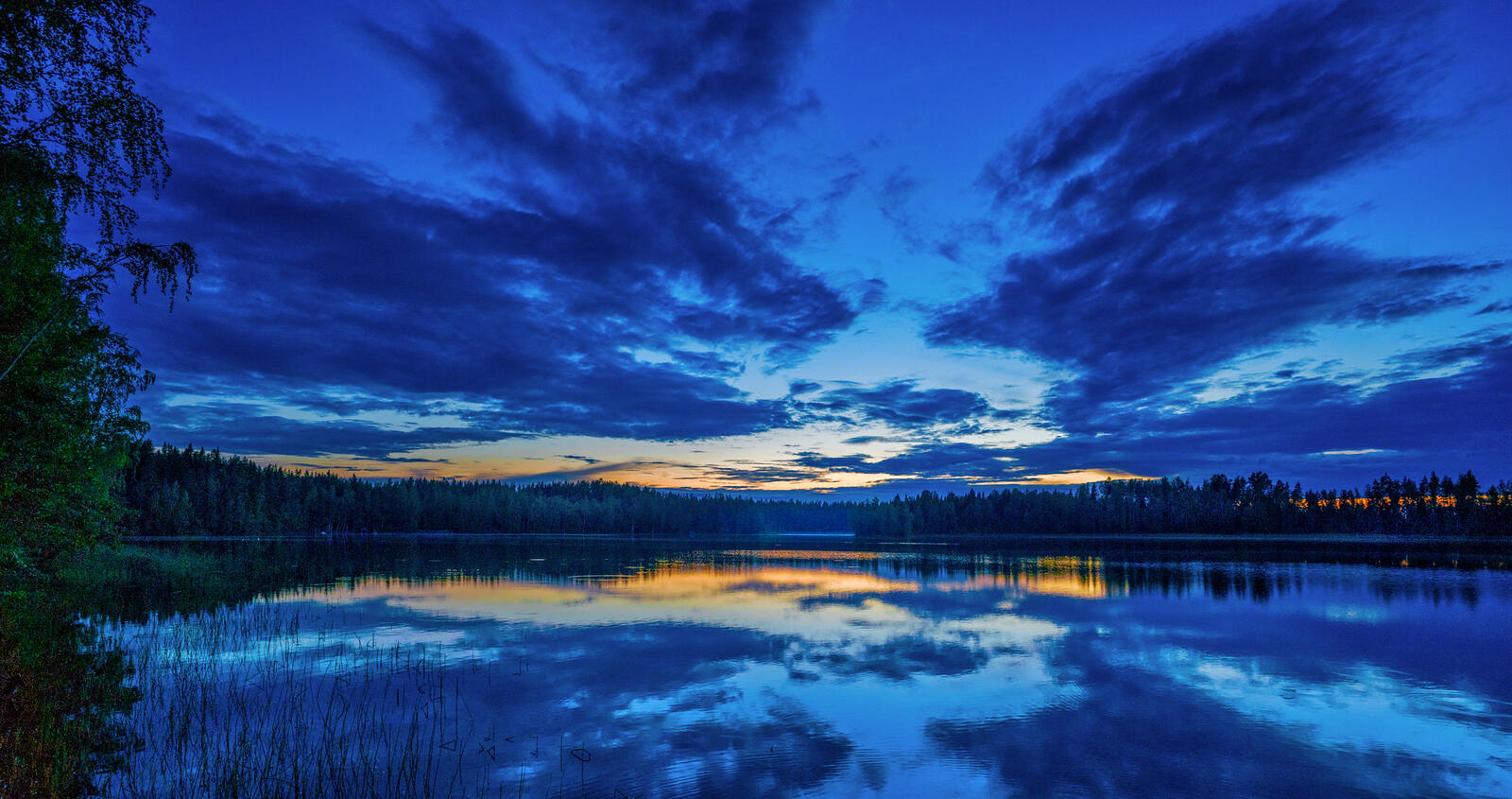 Бесплатное фото Потрясающий финский закат
