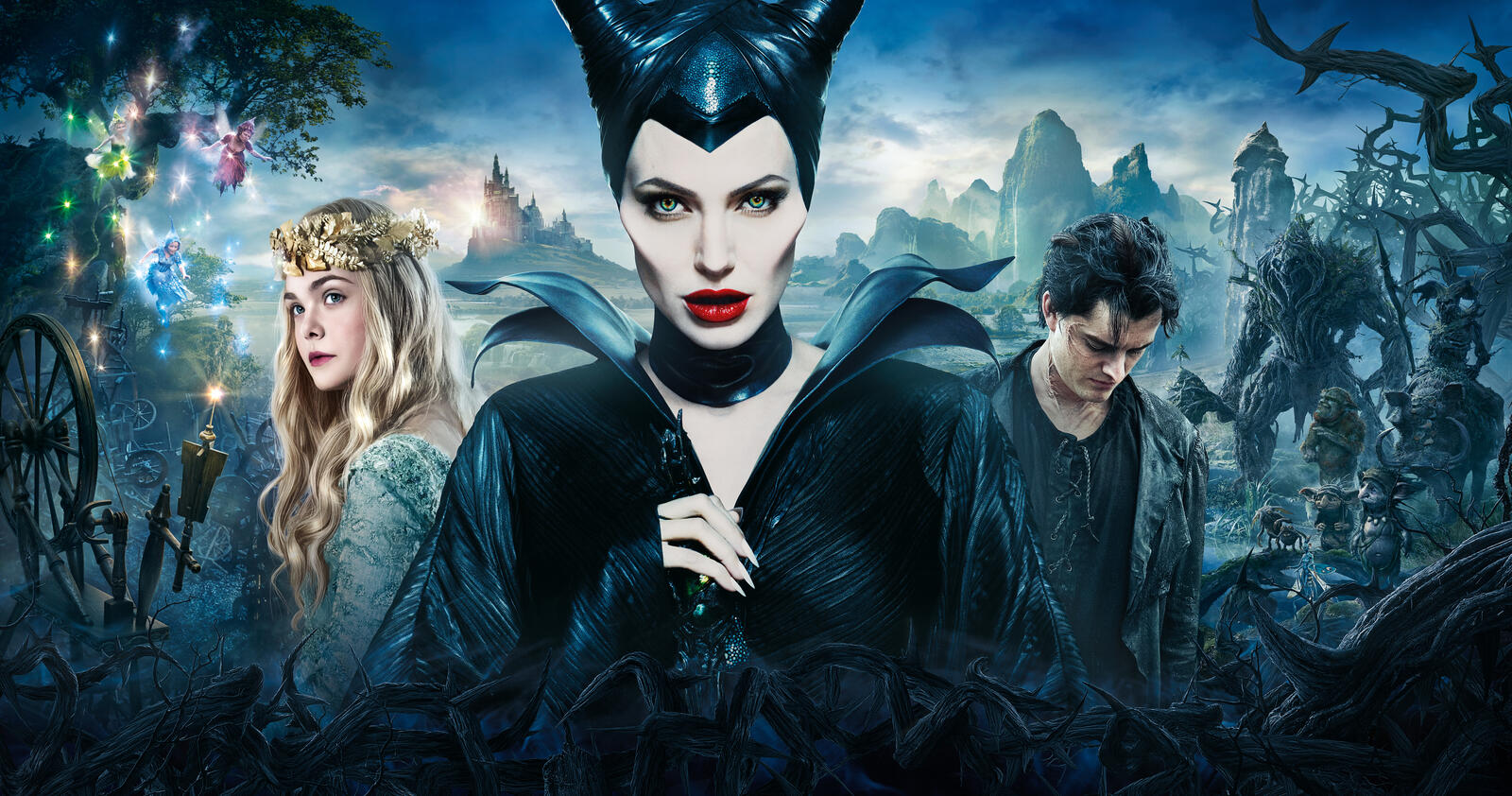 Wallpapers The movie Maleficent: mistress of the dark fantasy adventure on the desktop