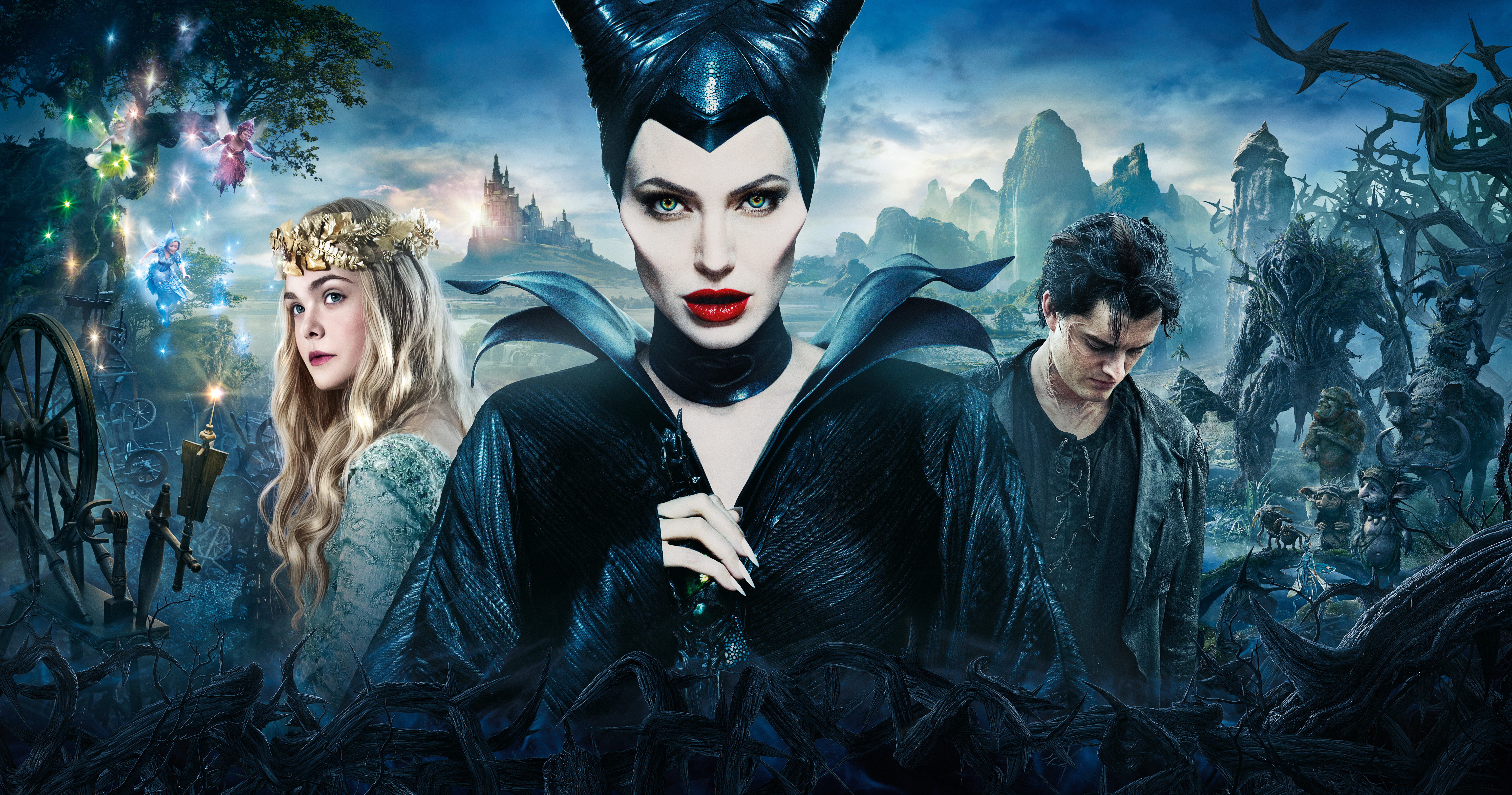 Wallpapers The movie Maleficent: mistress of the dark fantasy adventure on the desktop