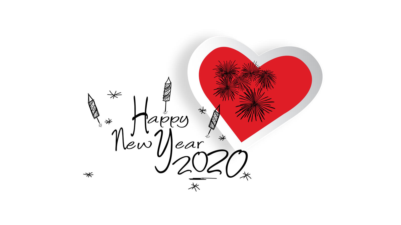 Wallpapers new year happy new year white background on the desktop