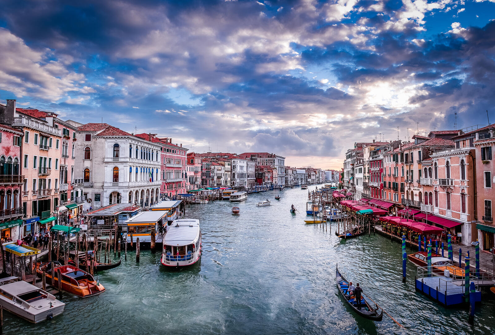 Обои Venecia Italia канал на рабочий стол
