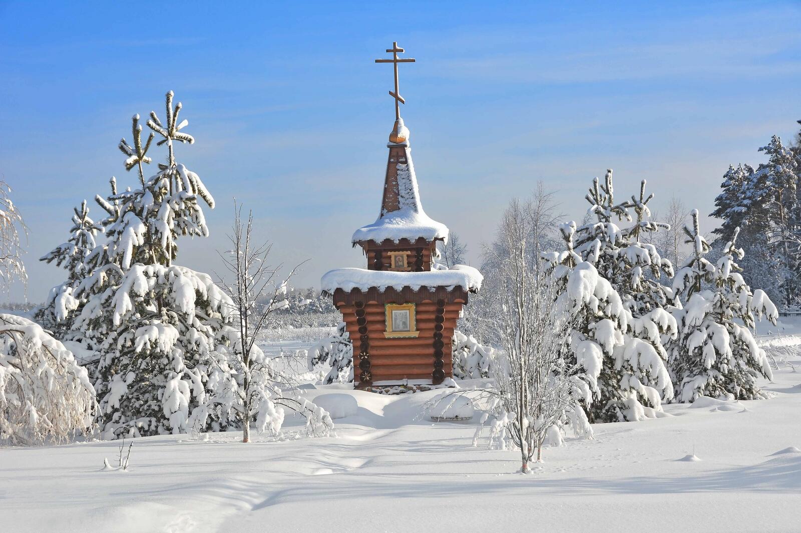 Обои Russia Winter landscape зима на рабочий стол