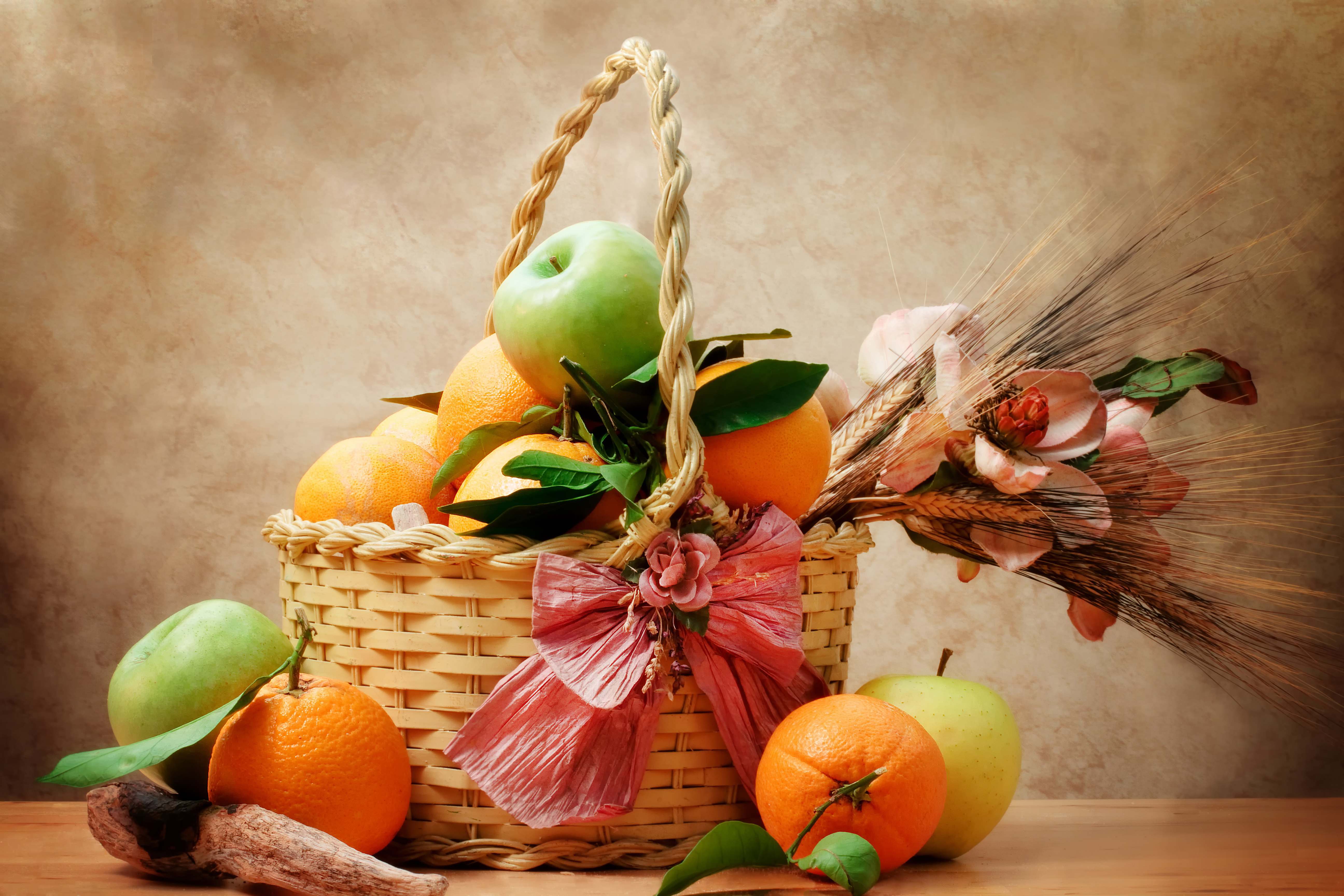 Бесплатное фото Корзинка с фруктами