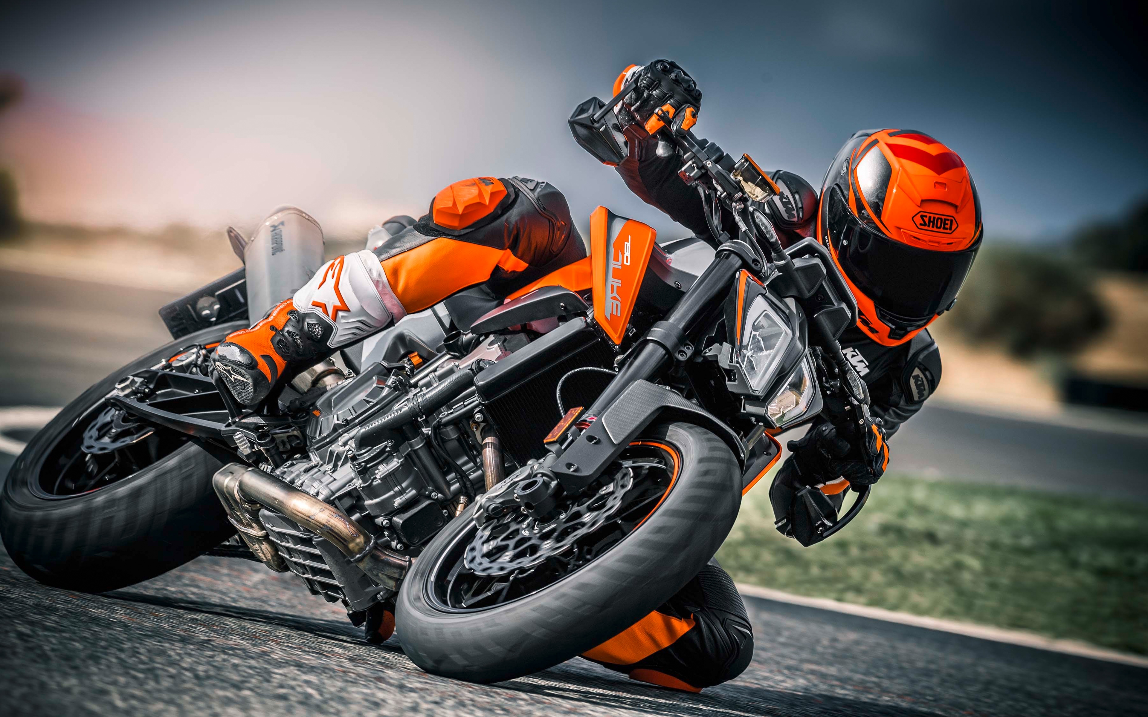 Фото бесплатно KTM 790 Duke, оранжевый, мотоцикл