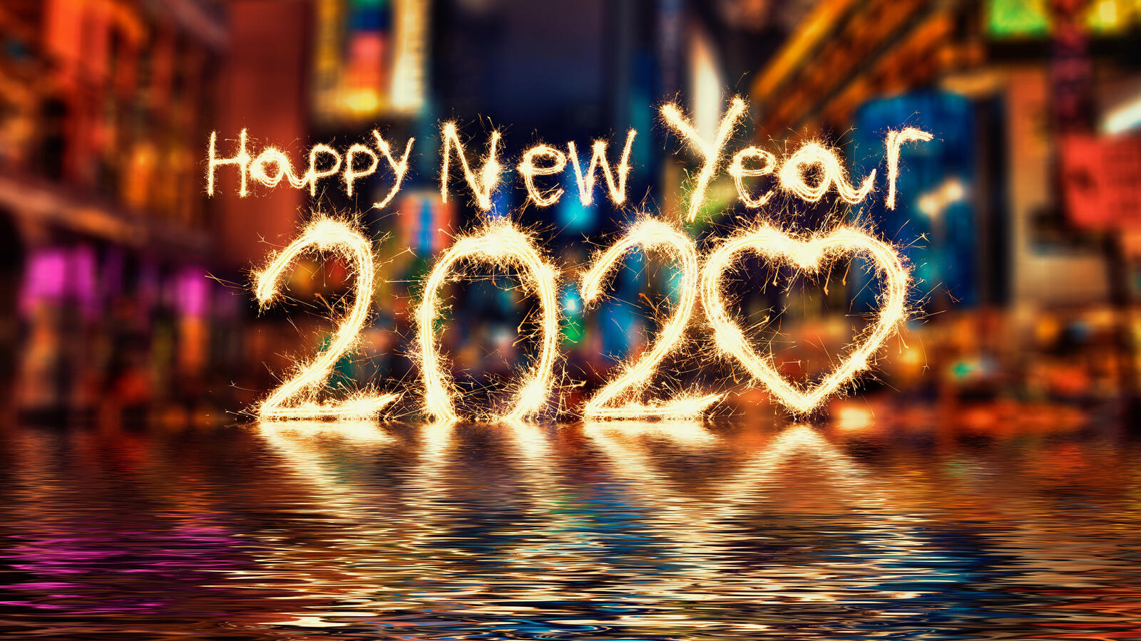 Wallpapers 2020 birthday background happy new year on the desktop