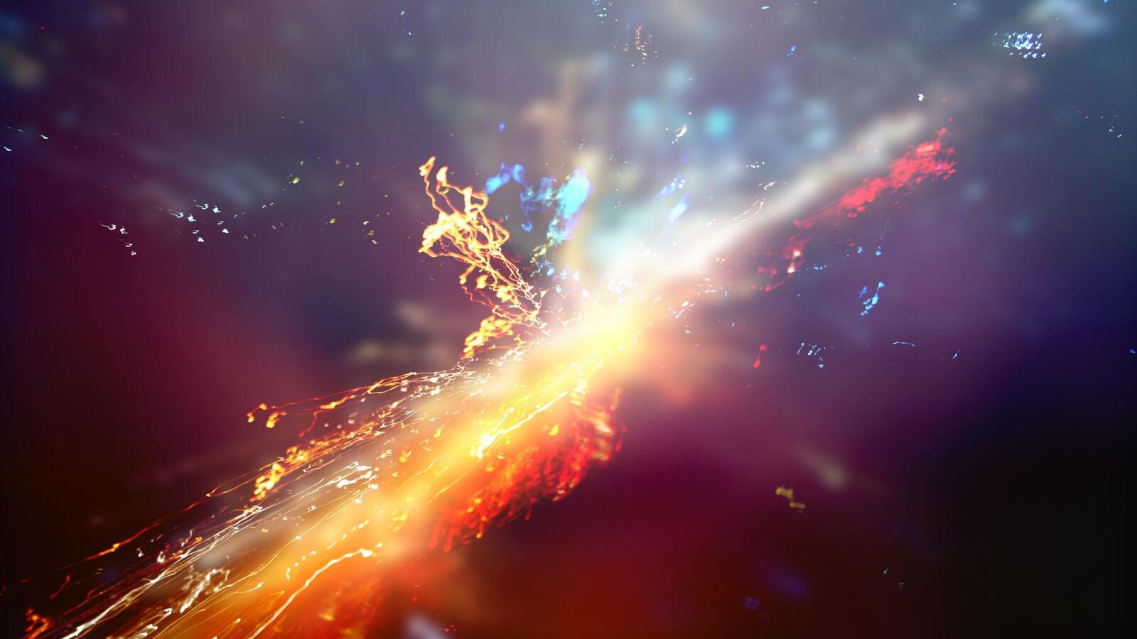 Wallpapers the explosion of colors explosions particles on the desktop