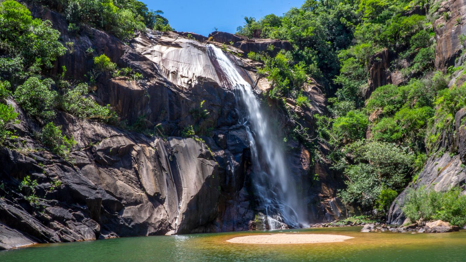 Бесплатное фото Водопад в Сан-Паулу