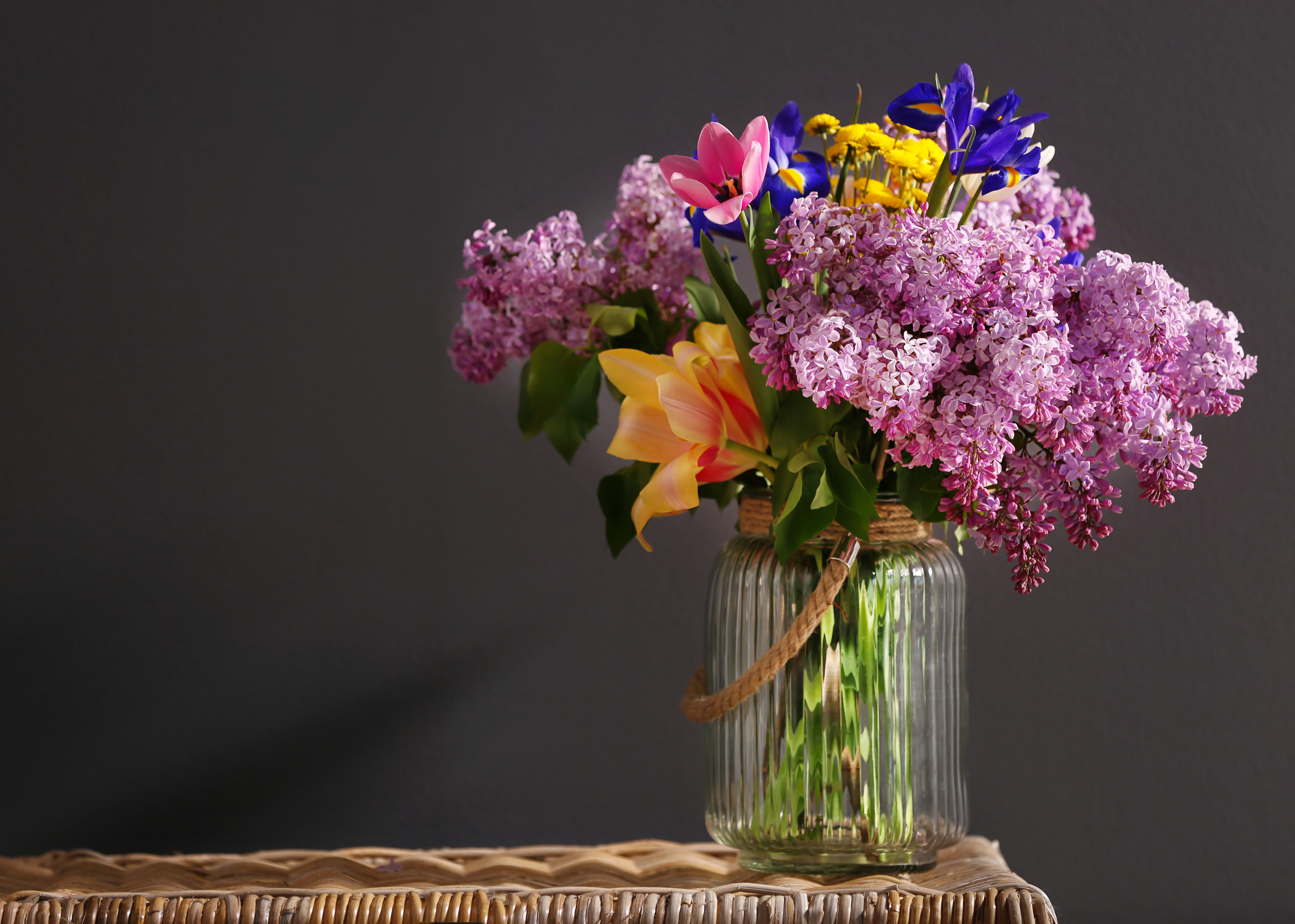 桌面上的壁纸植物群 粉色花束 鲜花