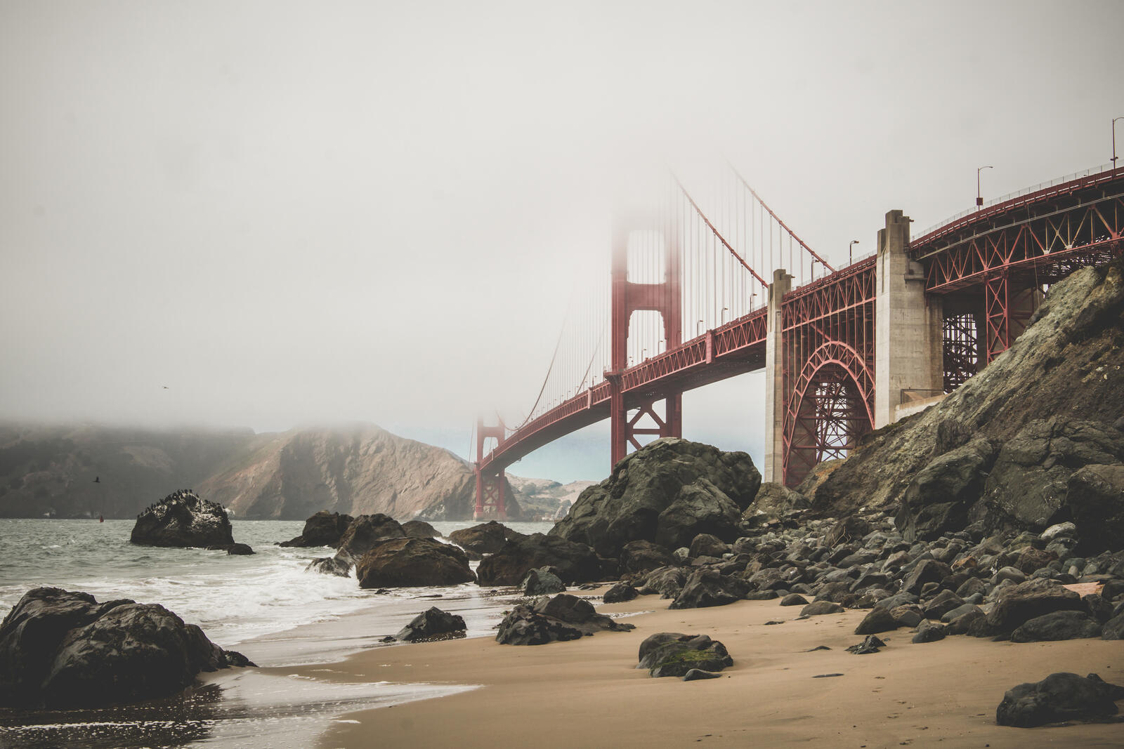 Обои калифорний Сан-Франциско туман на рабочий стол
