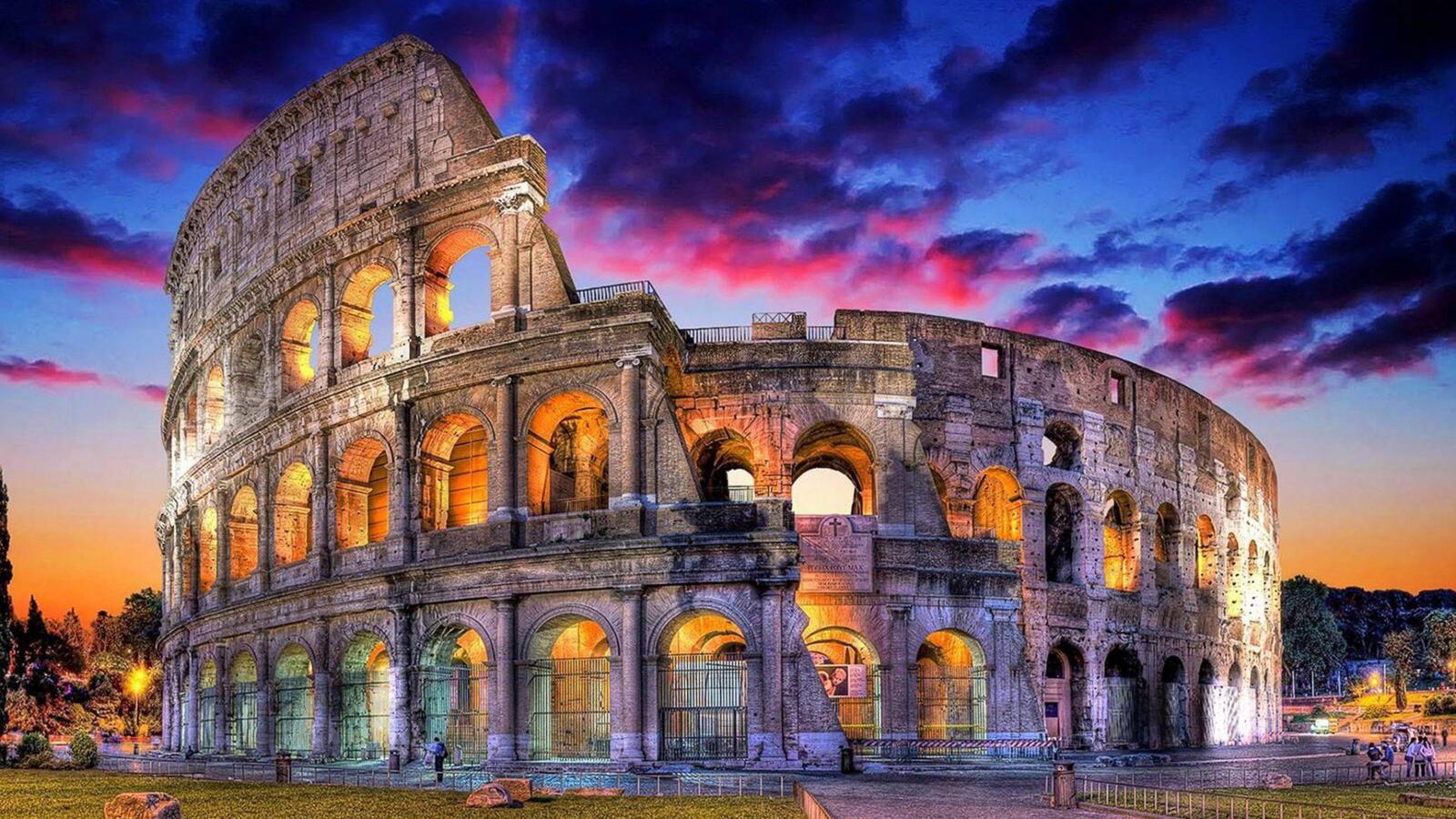 Обои Colosseum Rome Italy на рабочий стол