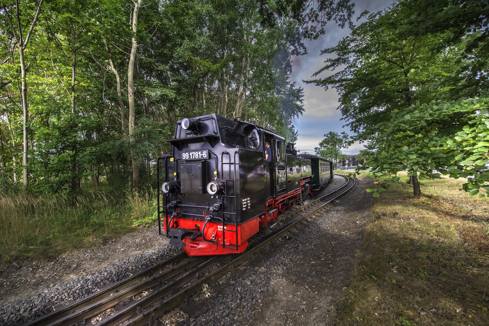 Wallpapers narrow-gauge railway train railway on the desktop