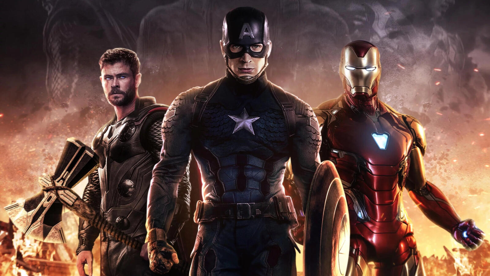 Wallpapers Avengers Endgame Iron Man captain america on the desktop