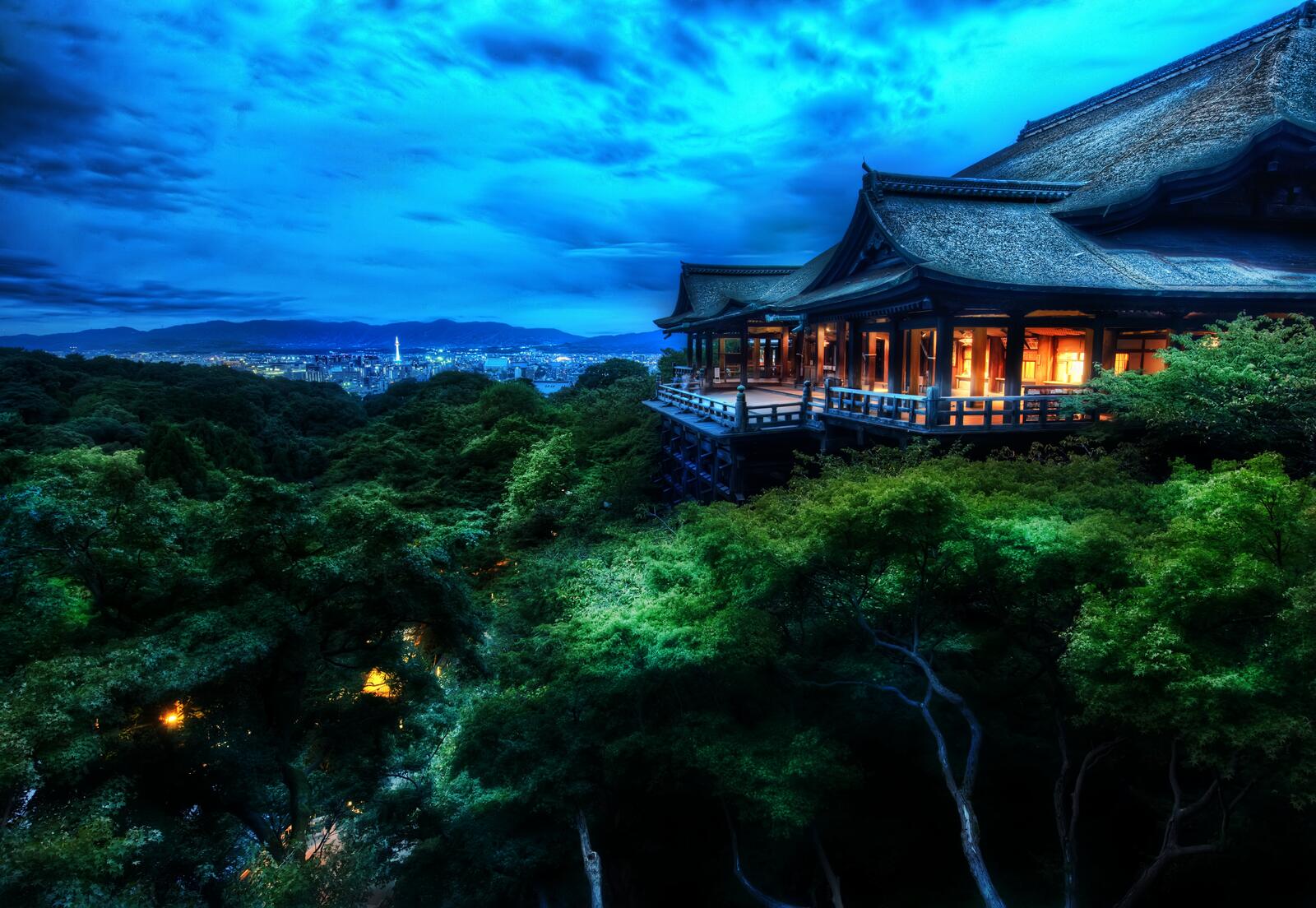 Обои Япония Киото храм на рабочий стол