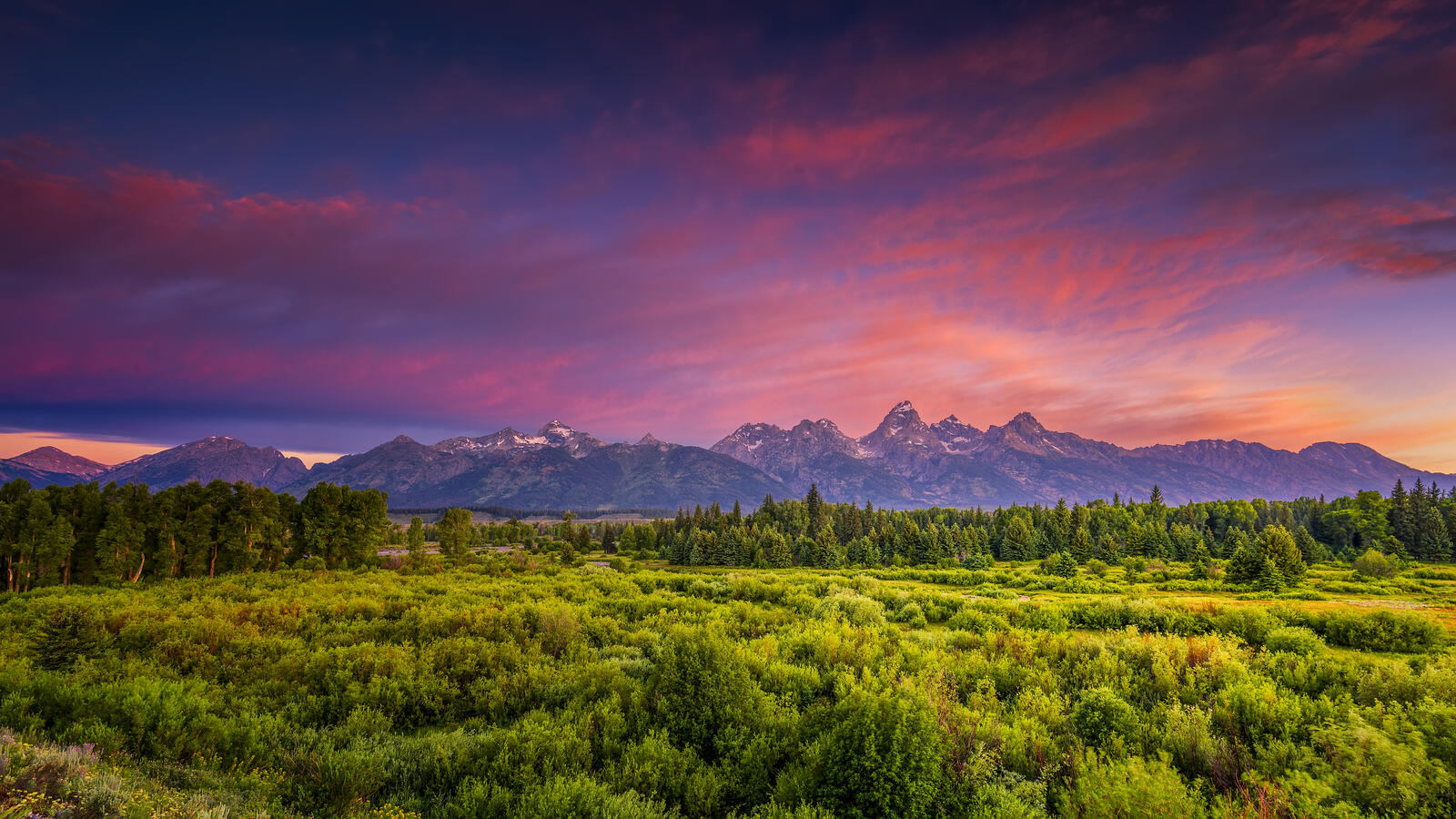 Wallpapers Blacktail Ponds Overlook Grand Teton National Park Wyoming on the desktop
