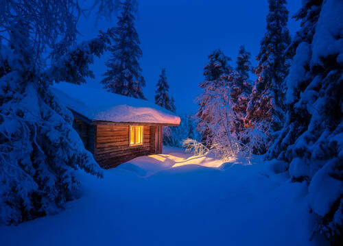 Winter lived in the hut
