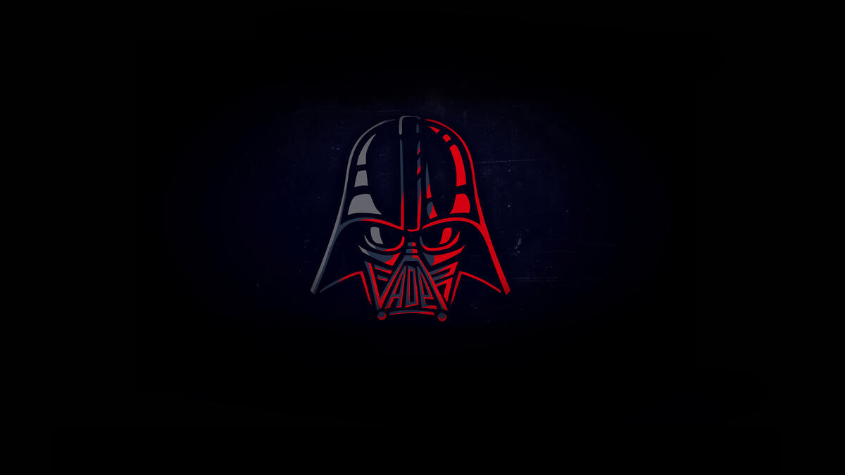 Darth Vader on a black background