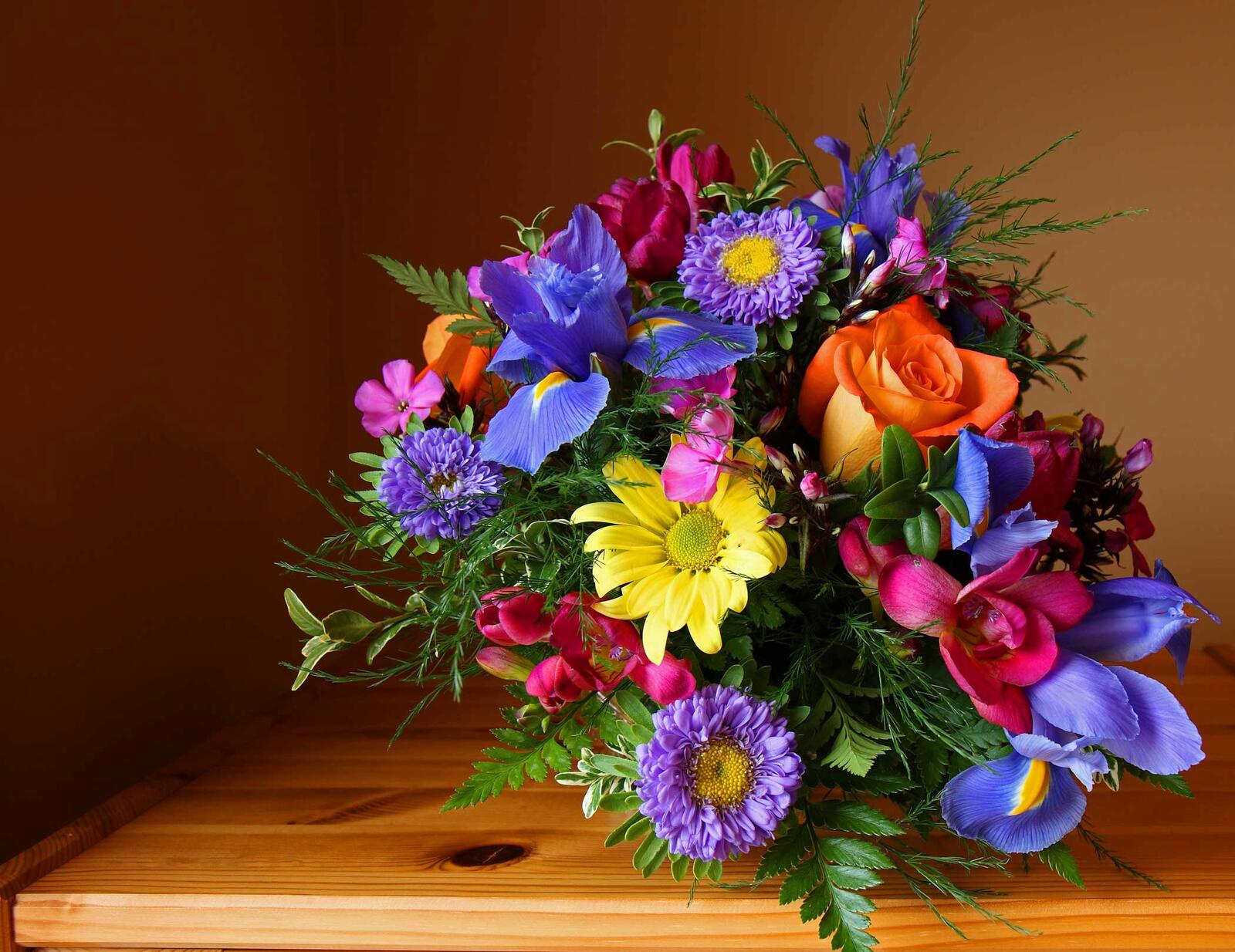 Обои цветочные красивый букет цветок на рабочий стол