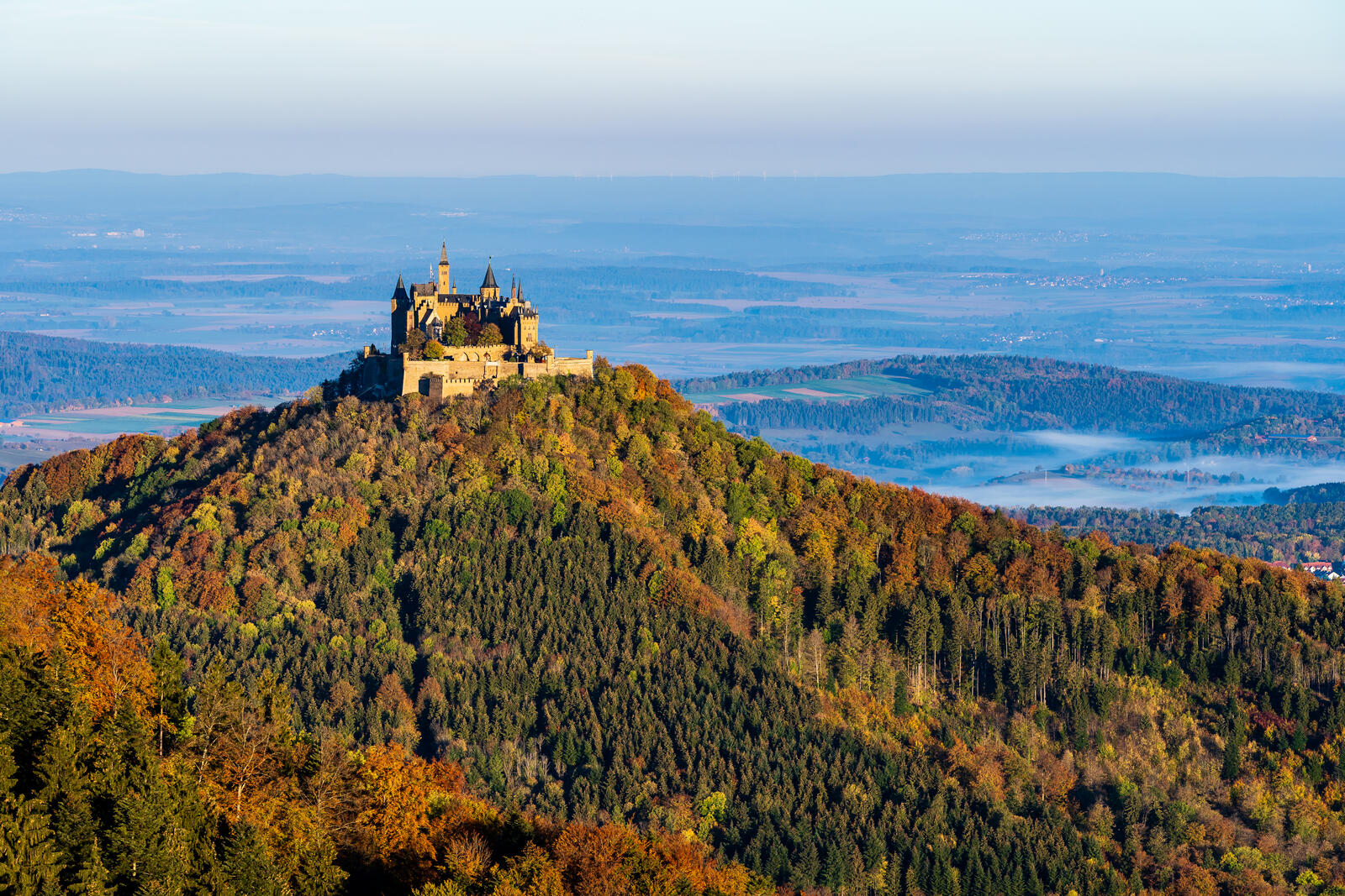 Обои Германия Гогенцоллернов замок пейзаж на рабочий стол