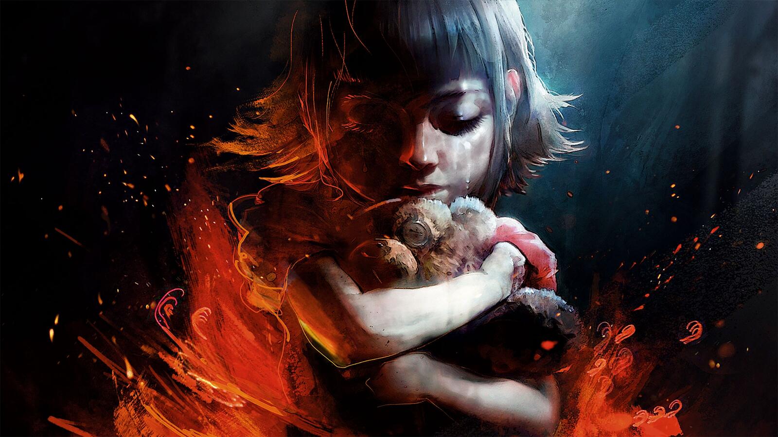 Wallpapers League of Legends Annie cry on the desktop