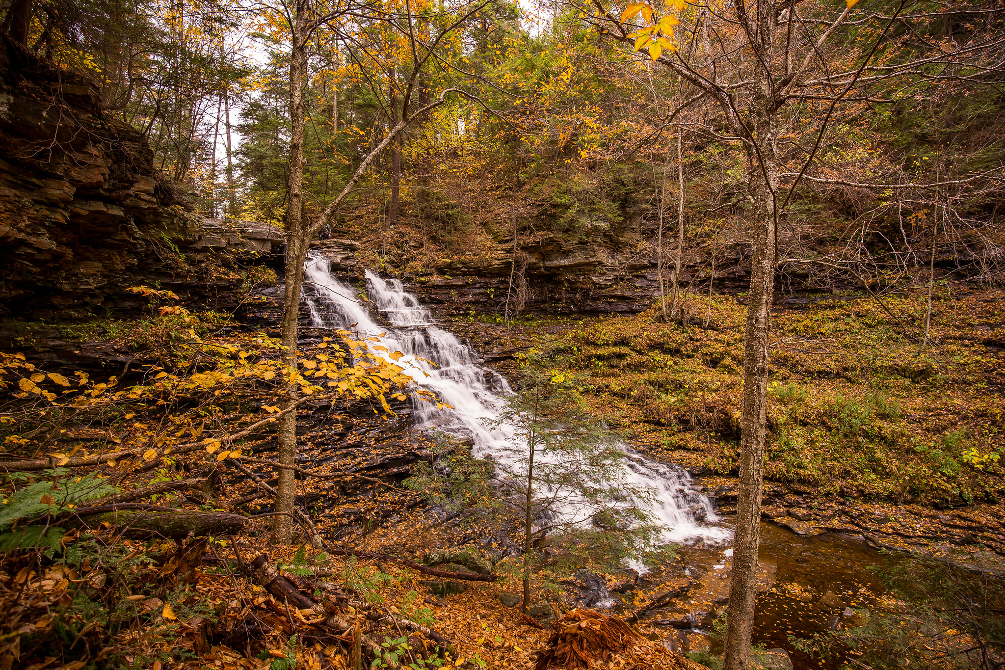 Photo free United States, river, waterfall