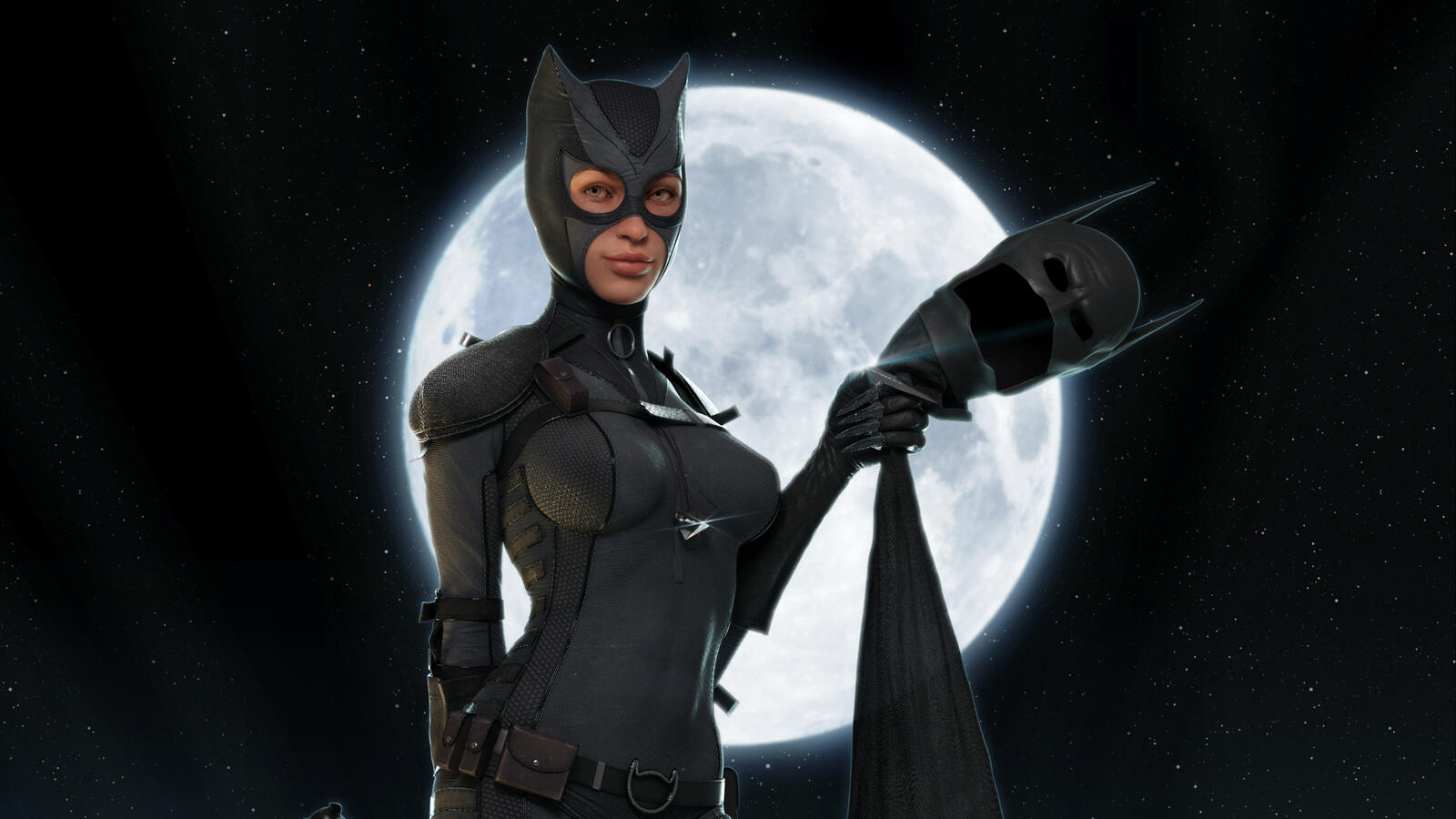 Wallpapers catwoman superheroes digital art on the desktop