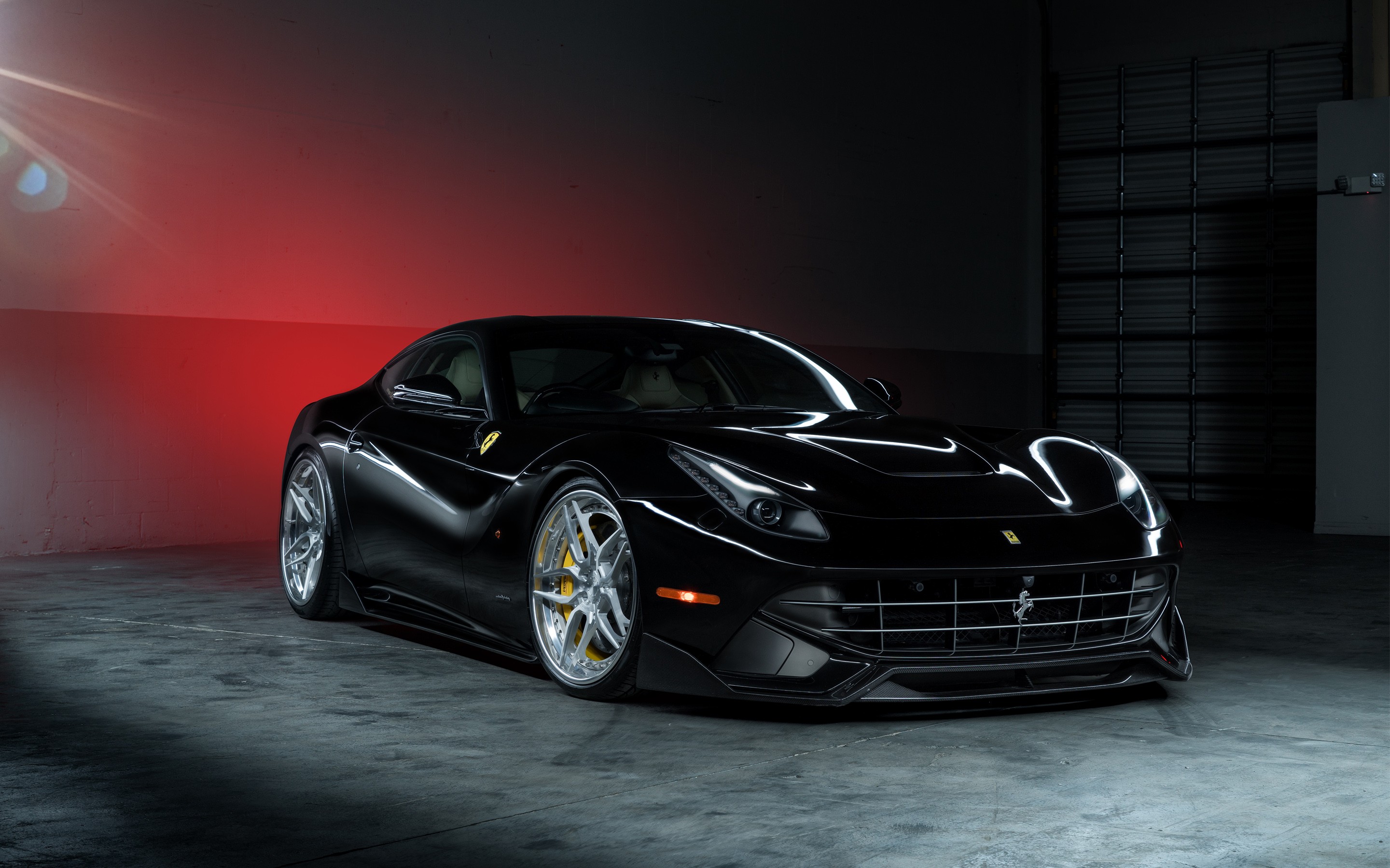 Wallpapers Ferrari cars black car on the desktop