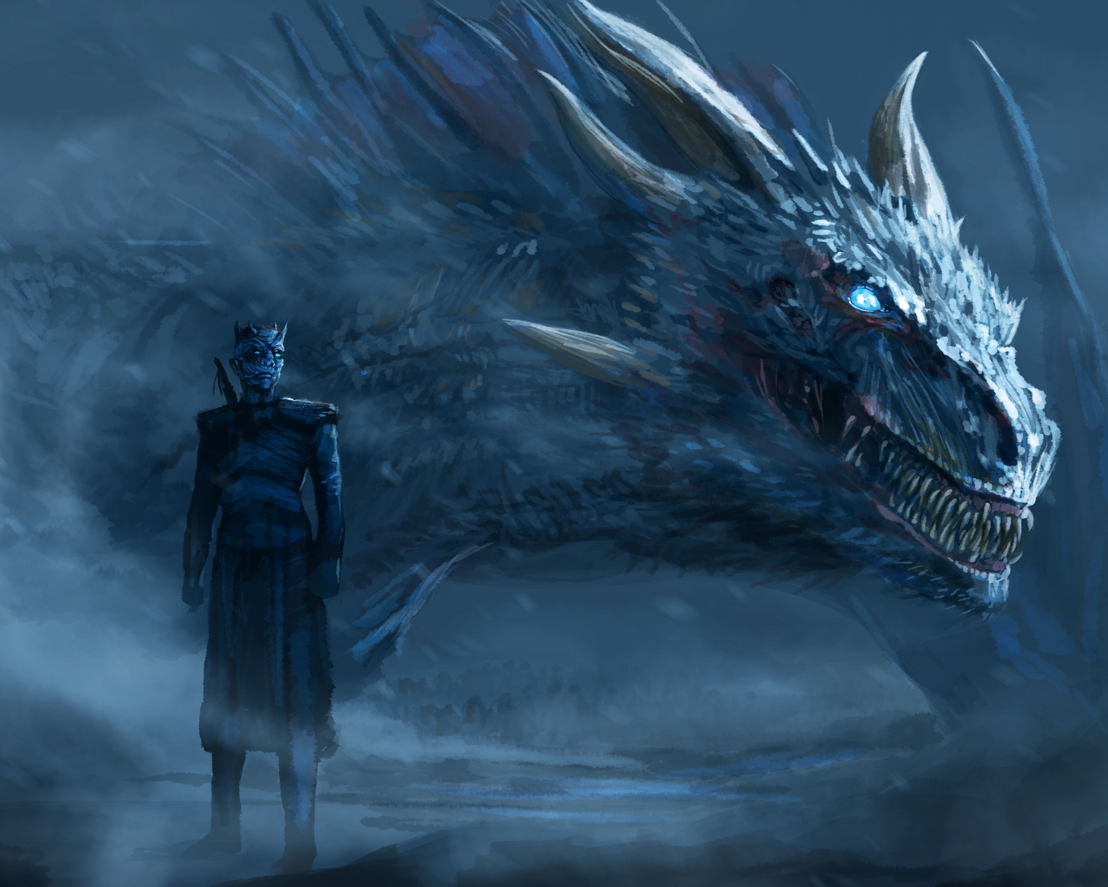 Фото бесплатно Игра престолов, 8 сезон, ледяной дракон