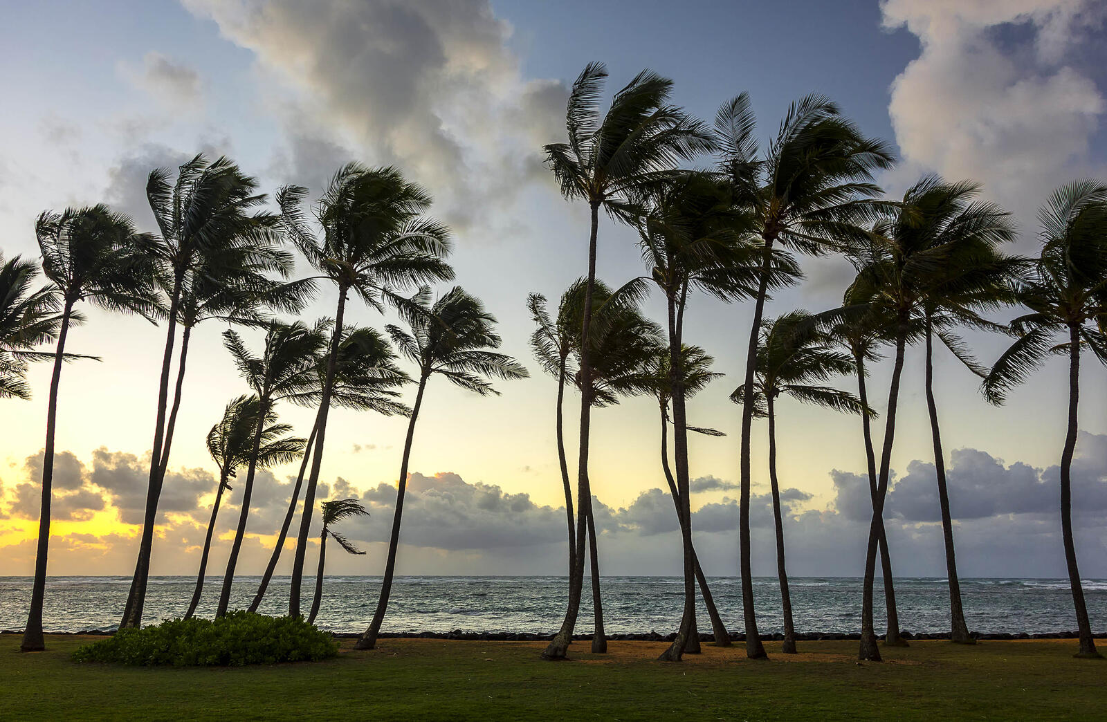 Обои Остров Кауаи Гавайи закат пляж на рабочий стол