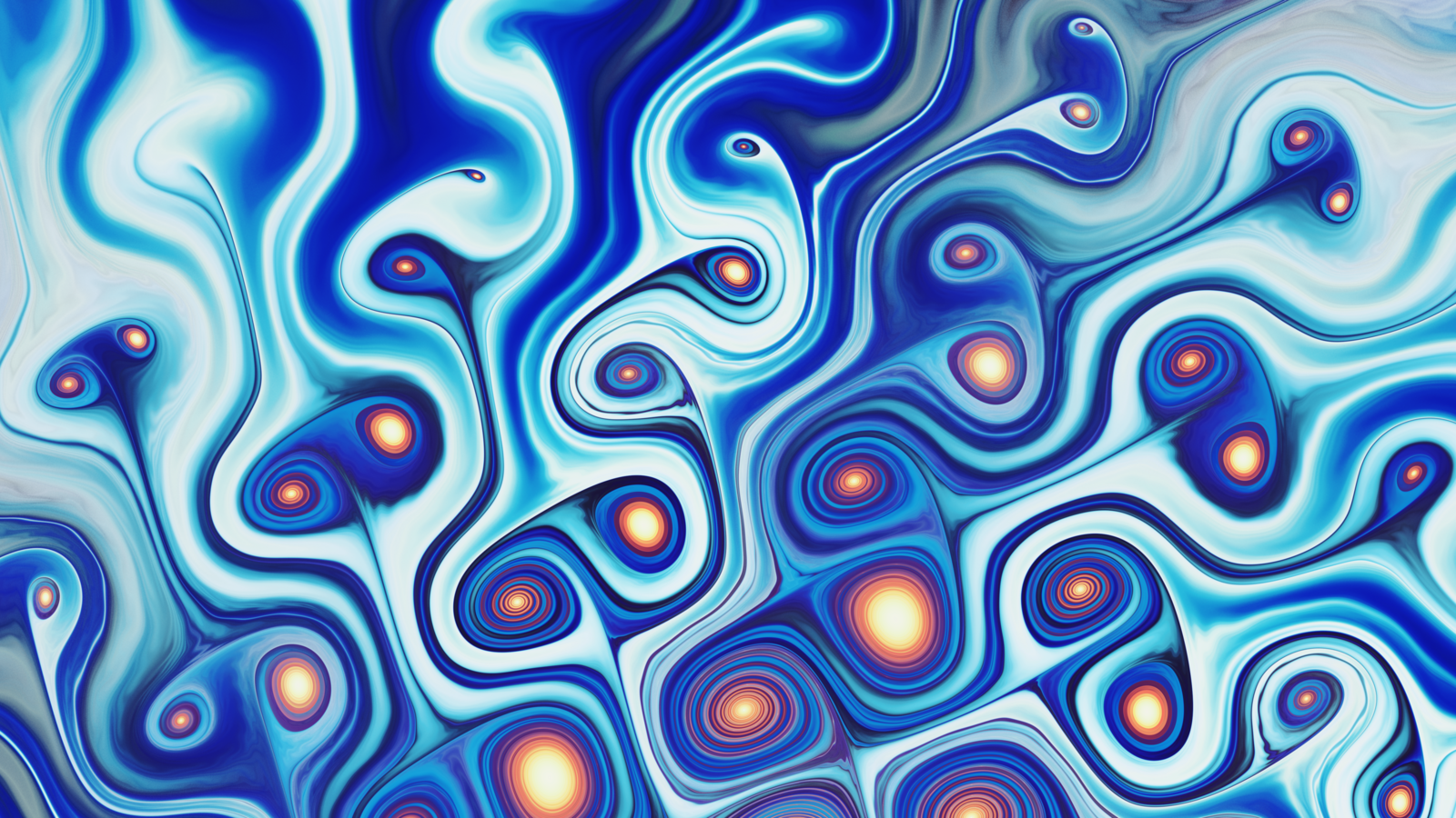 Wallpapers pattern blue swirly on the desktop