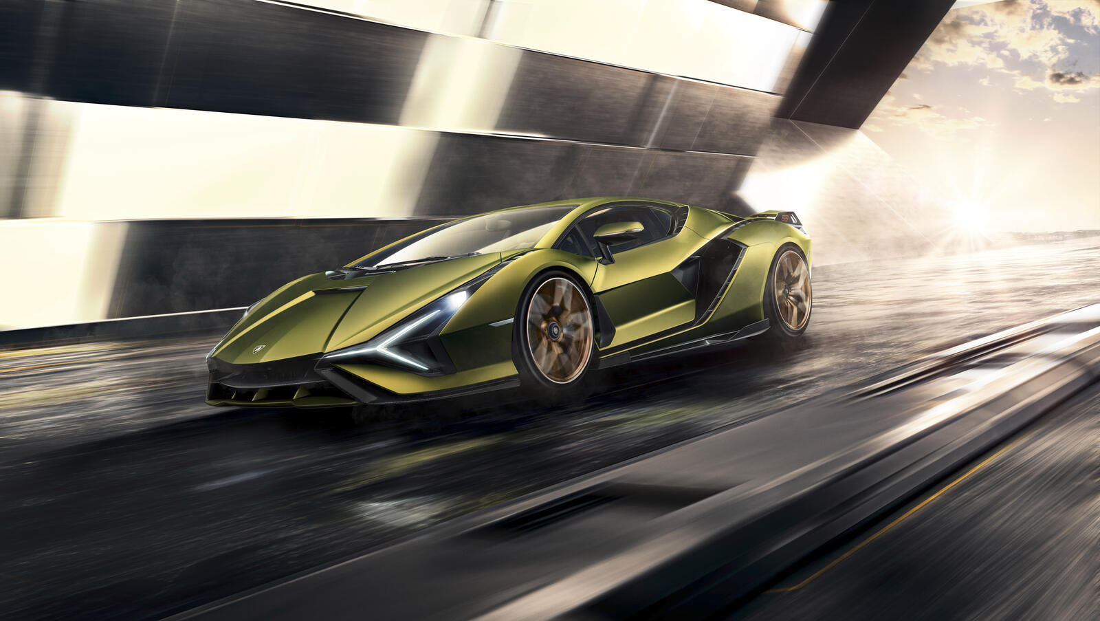 Wallpapers Lamborghini in move race on the desktop