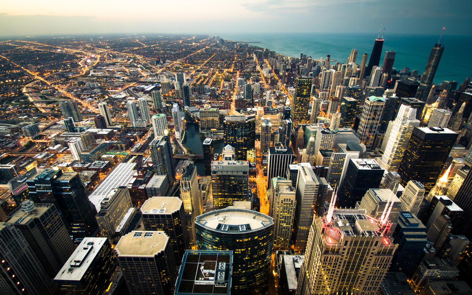 Обои Чикаго город небоскребы на рабочий стол